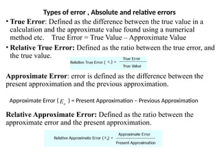 True Error Vs Approximate Error NUMERICAL METHOD CHAPTE 1 numerical solution part 1.pptx