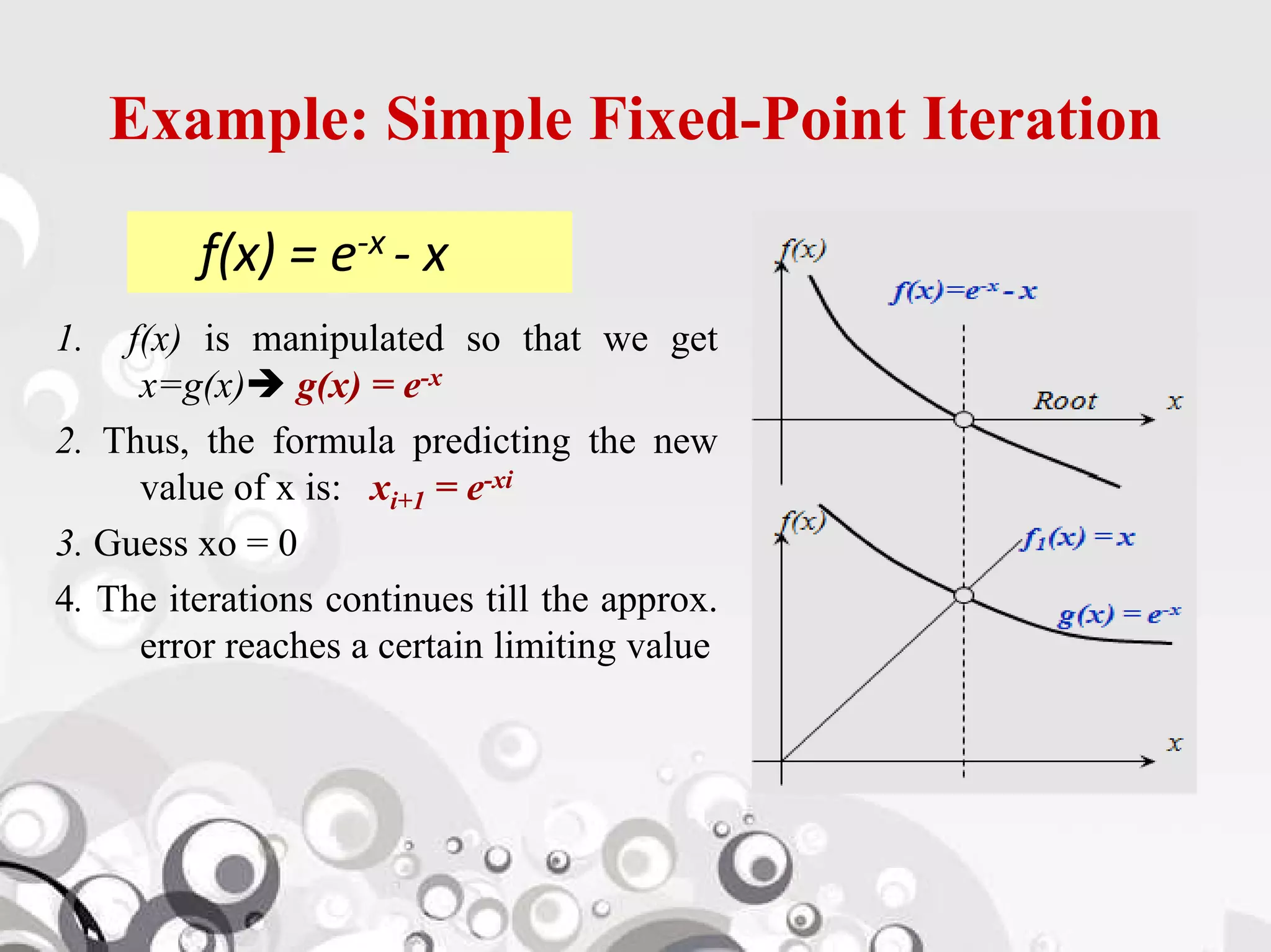 Numerical method for solving non linear equations | PDF