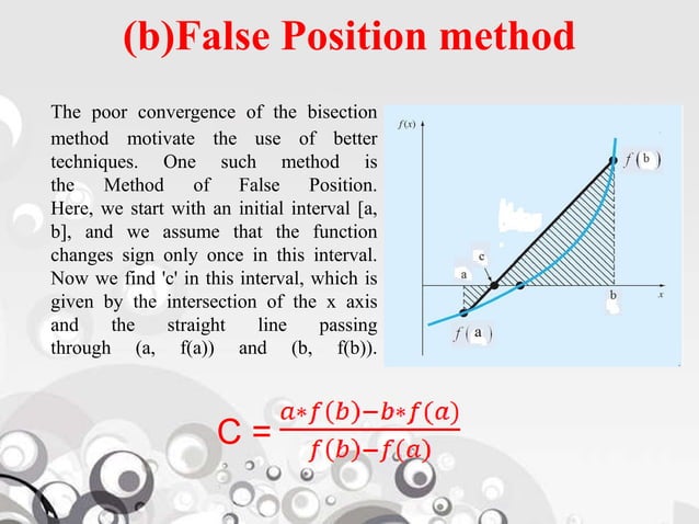 Numerical method for solving non linear equations | PDF
