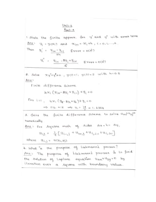 NUMERICAL METHODS