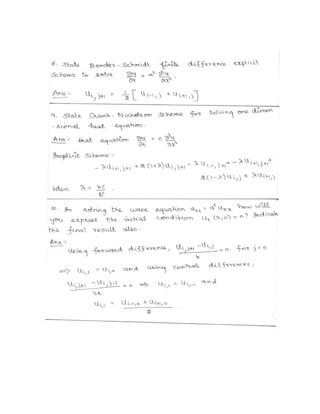 NUMERICAL METHODS