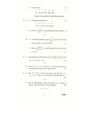 NUMERICAL METHODS