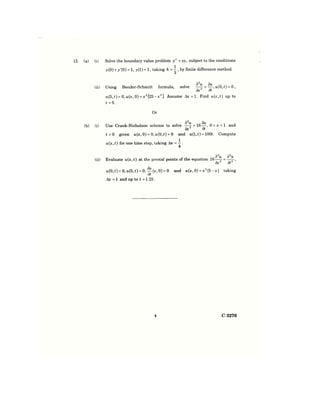 NUMERICAL METHODS