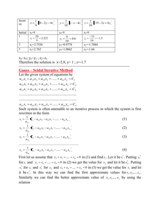 Numerical Methods