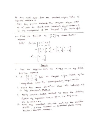 Numerical Methods
