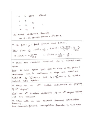 Numerical Methods