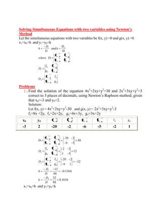 Numerical Methods