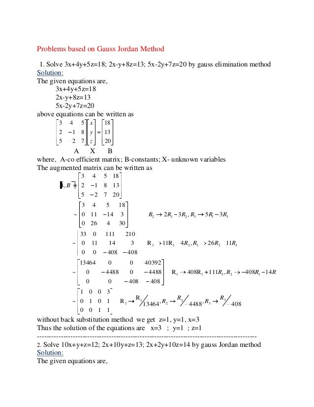 Numerical Methods Numerical Methods