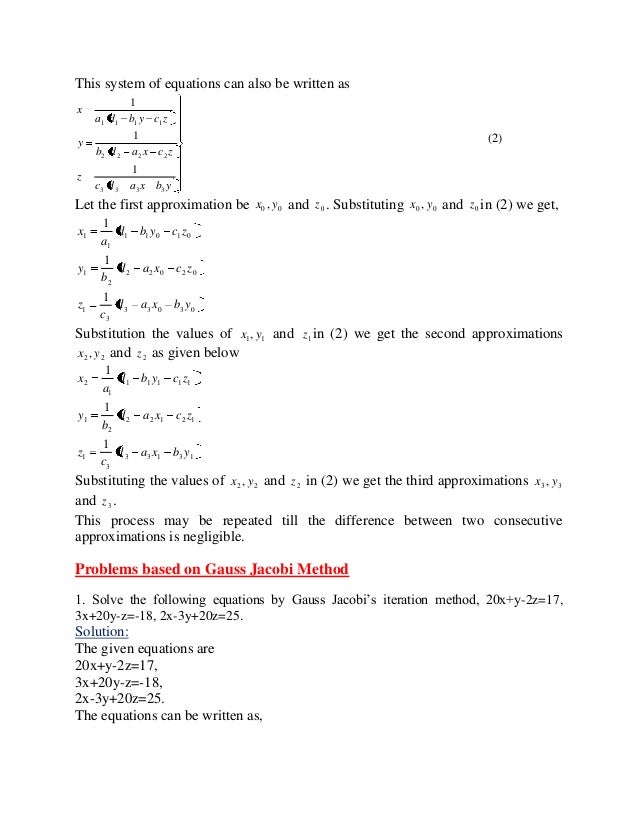 Numerical Methods