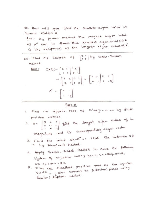 Numerical Methods