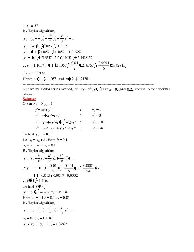 Numerical Methods