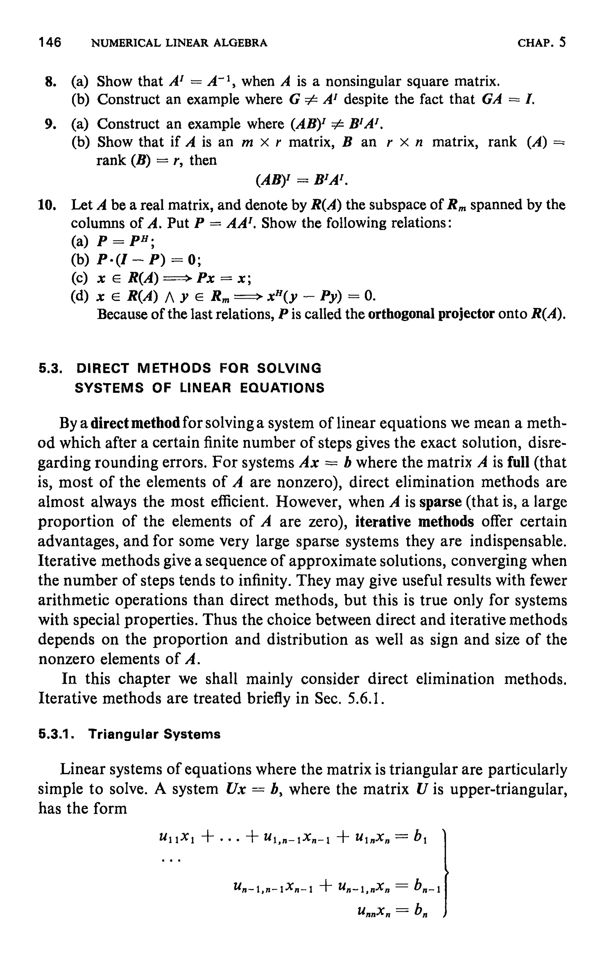 Numerical methods