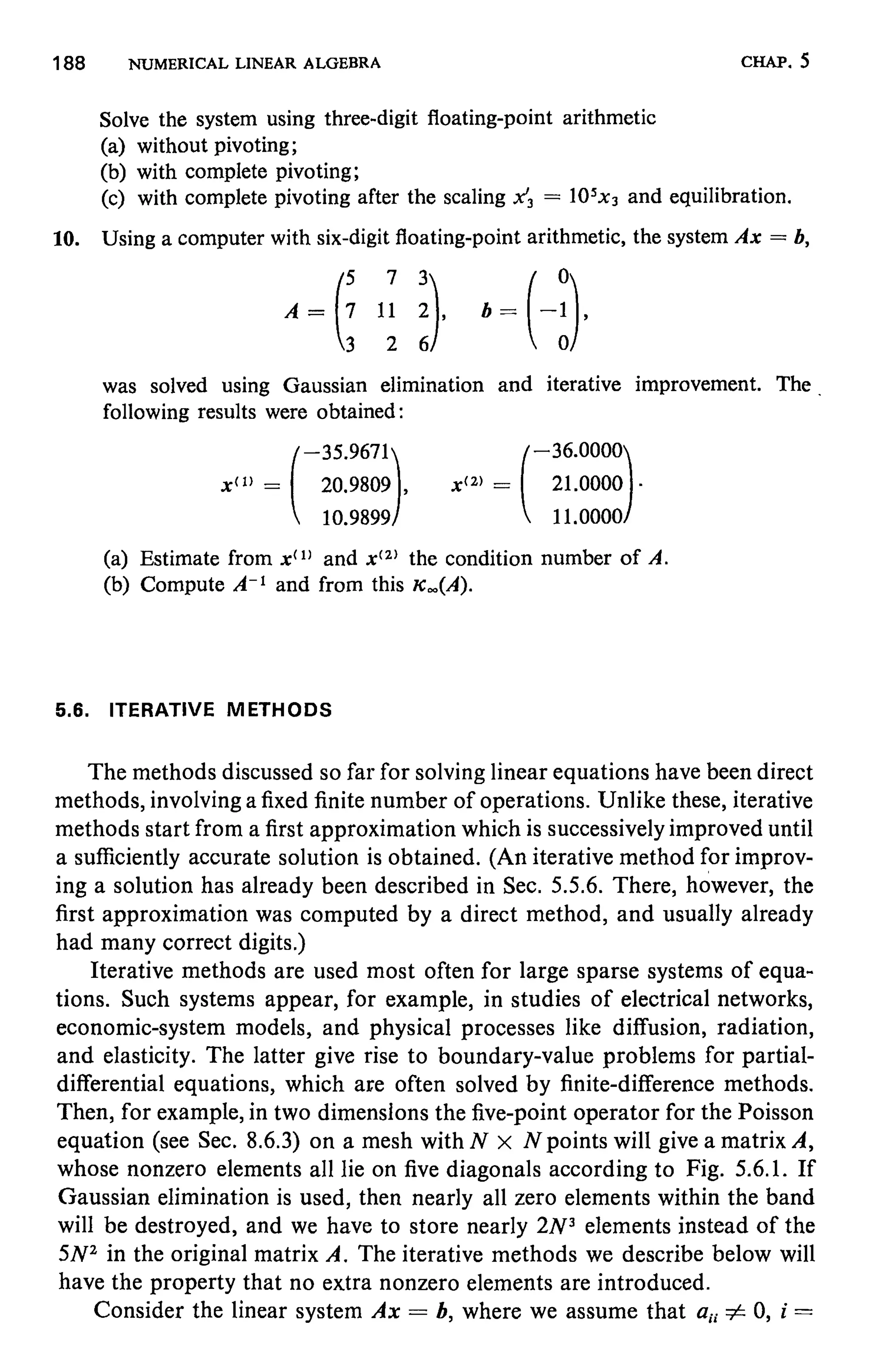 Numerical methods