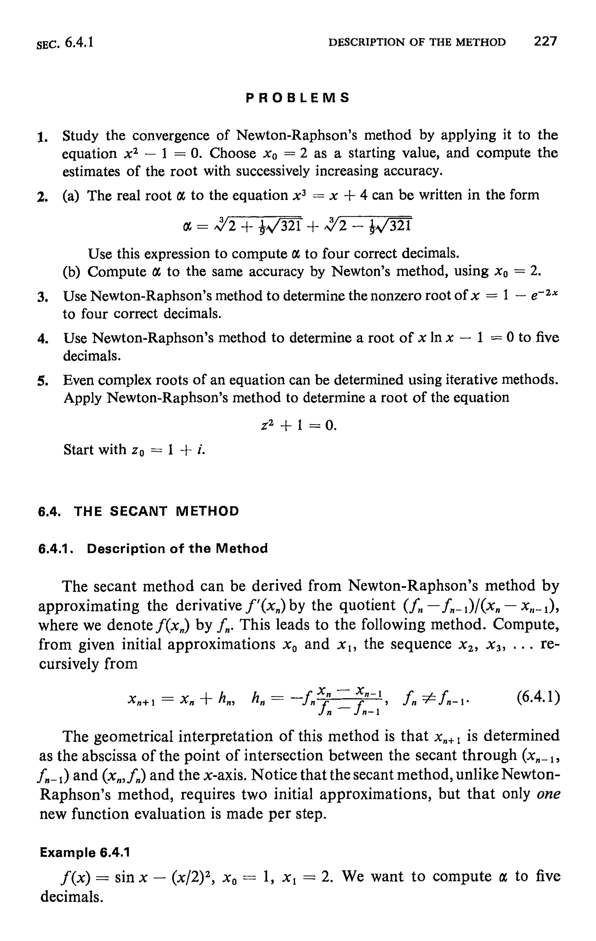 Numerical methods