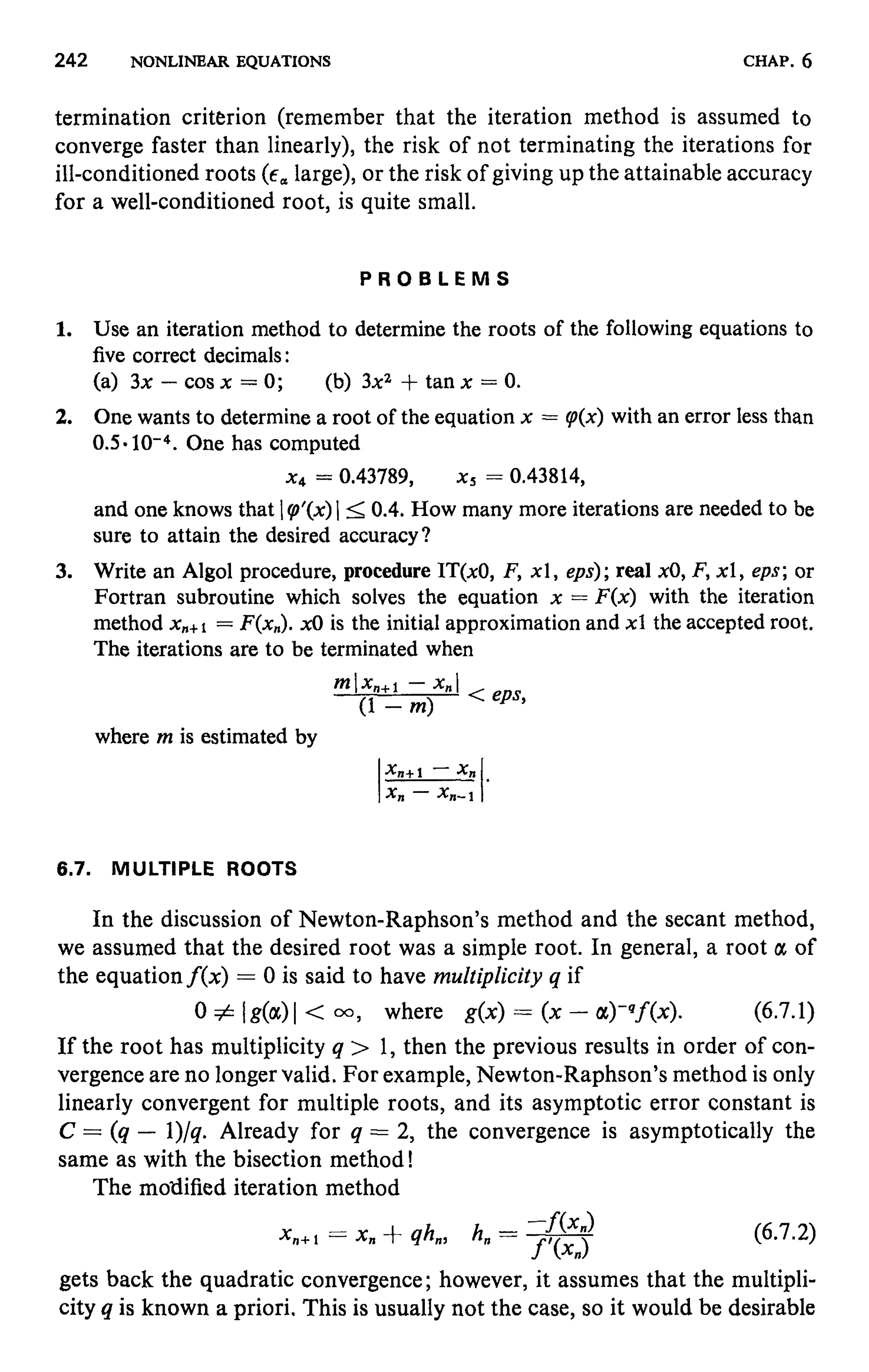 Numerical methods