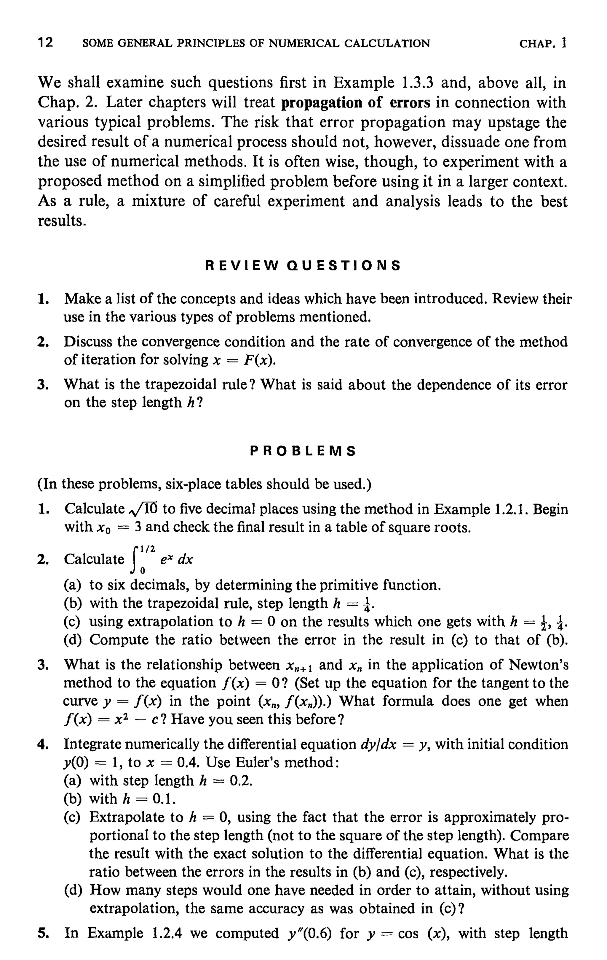 Numerical methods
