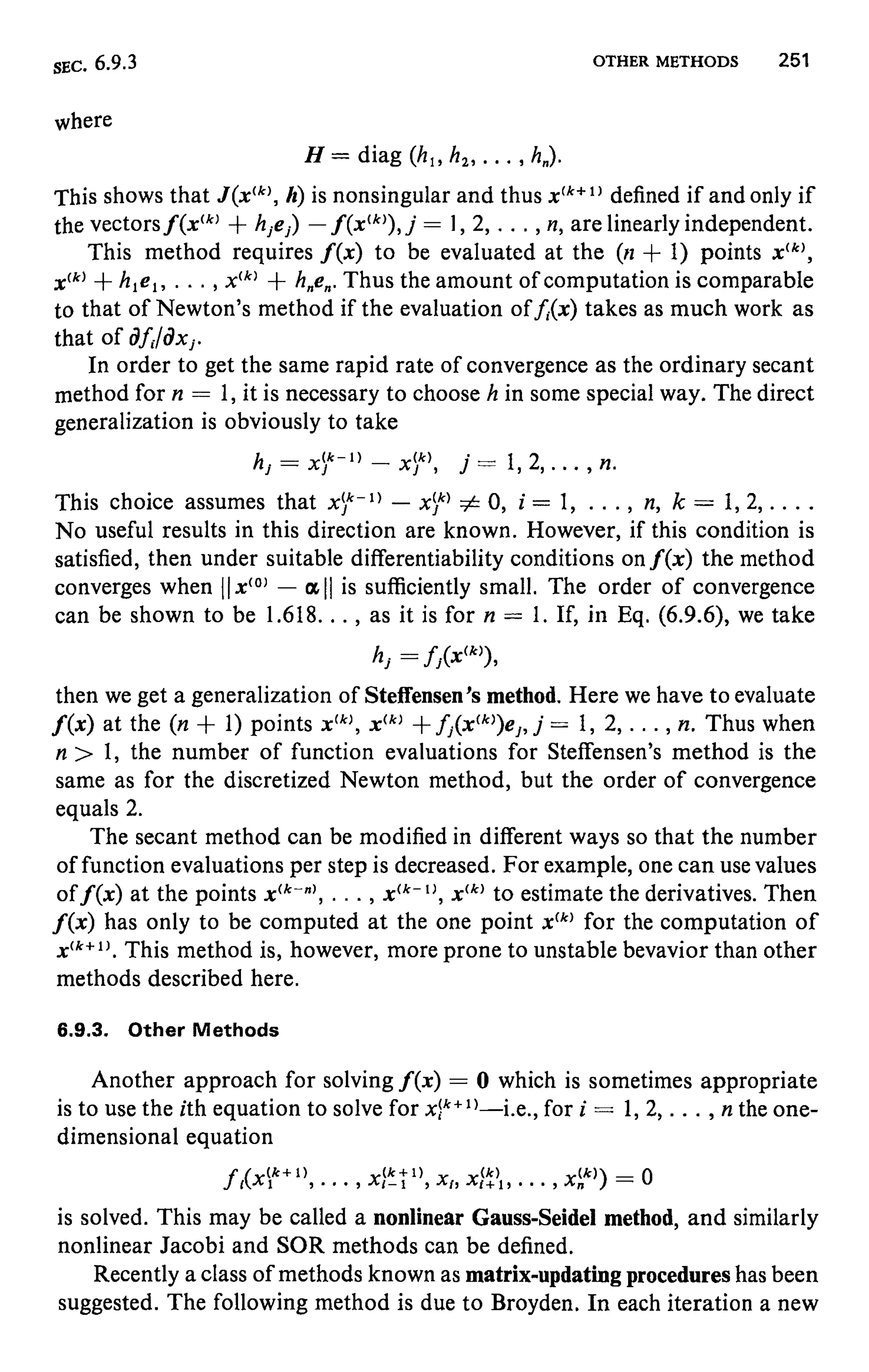 Numerical methods