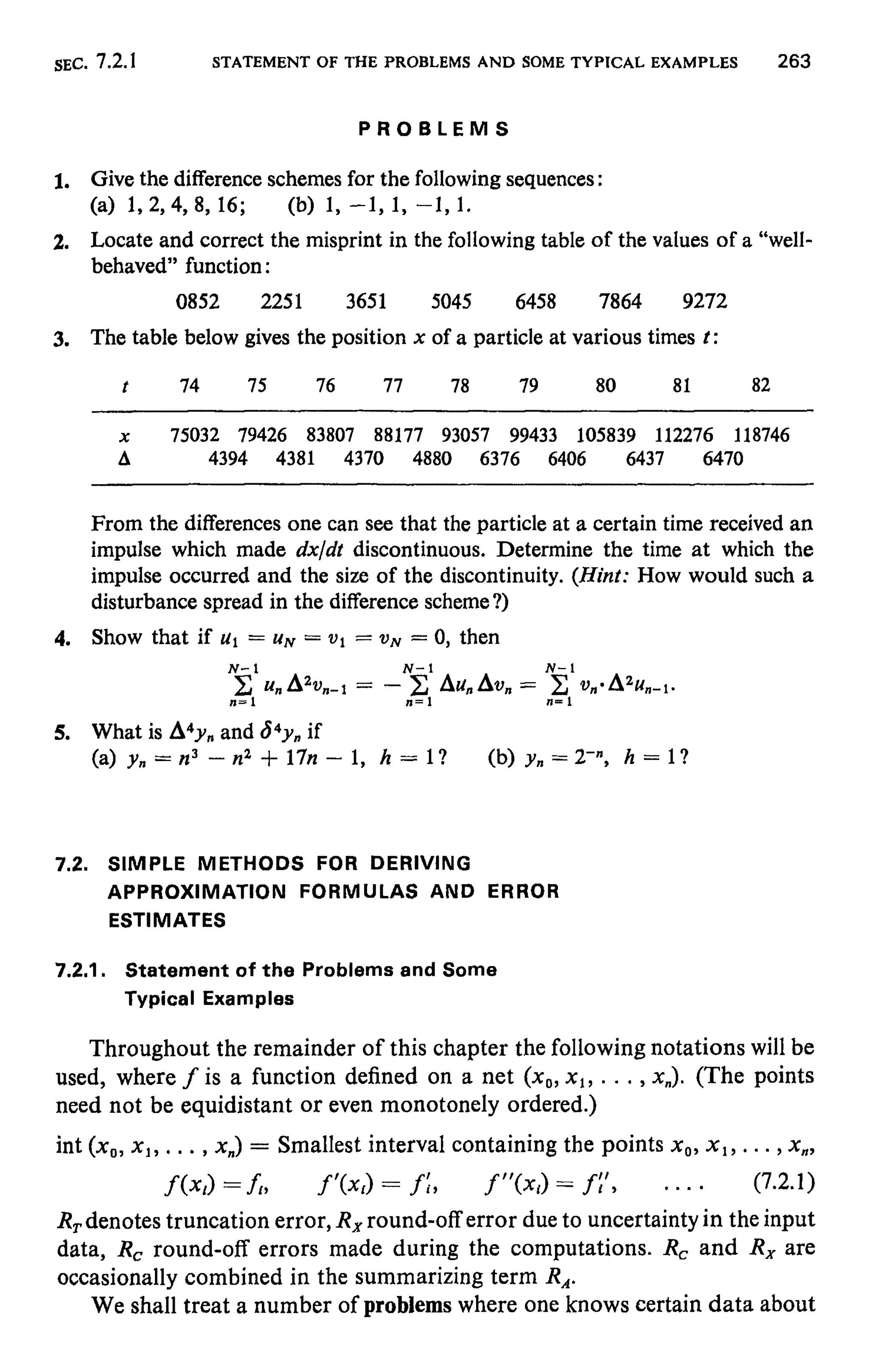 Numerical methods