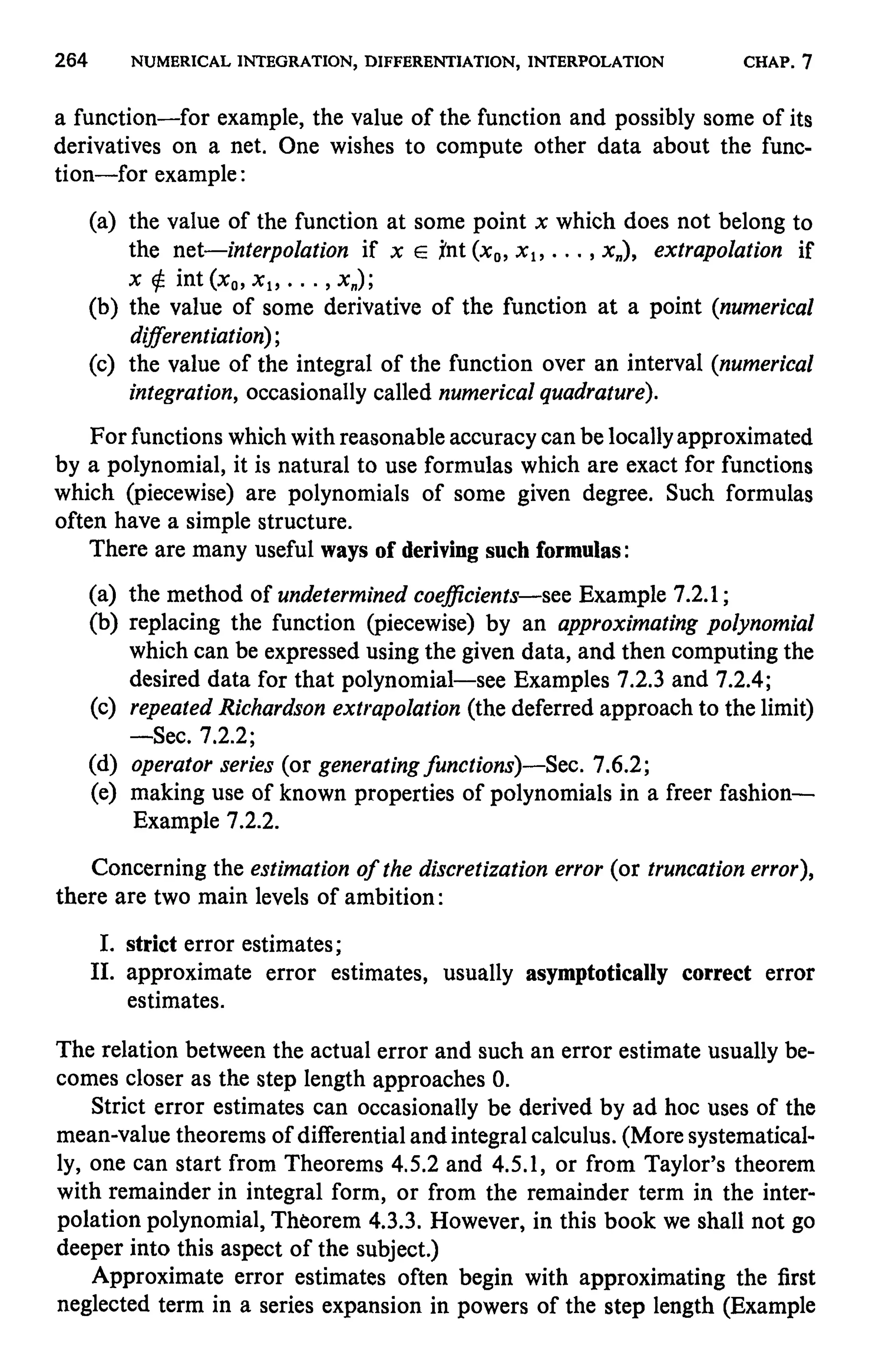 Numerical methods