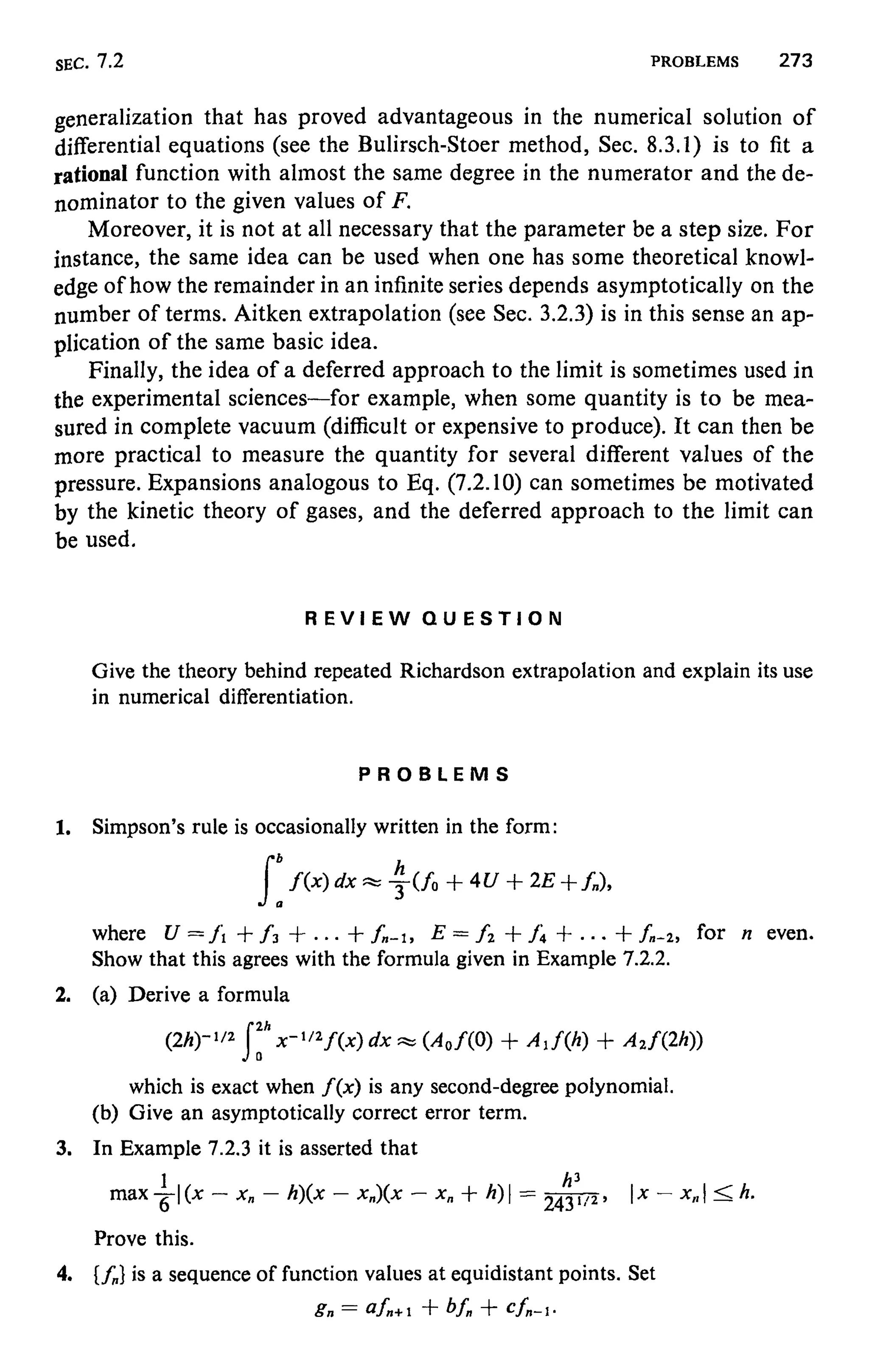 Numerical methods