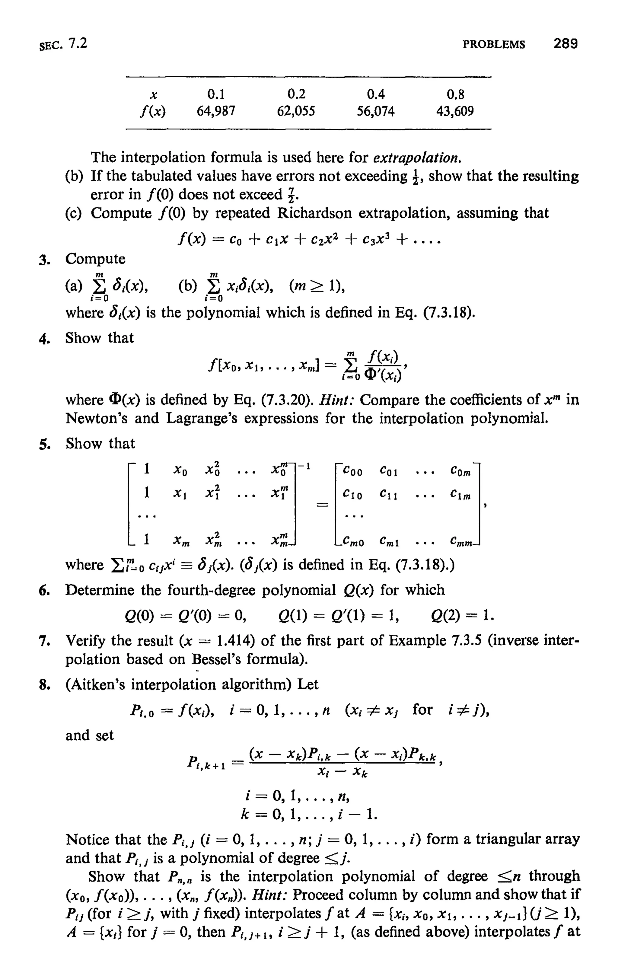 Numerical methods