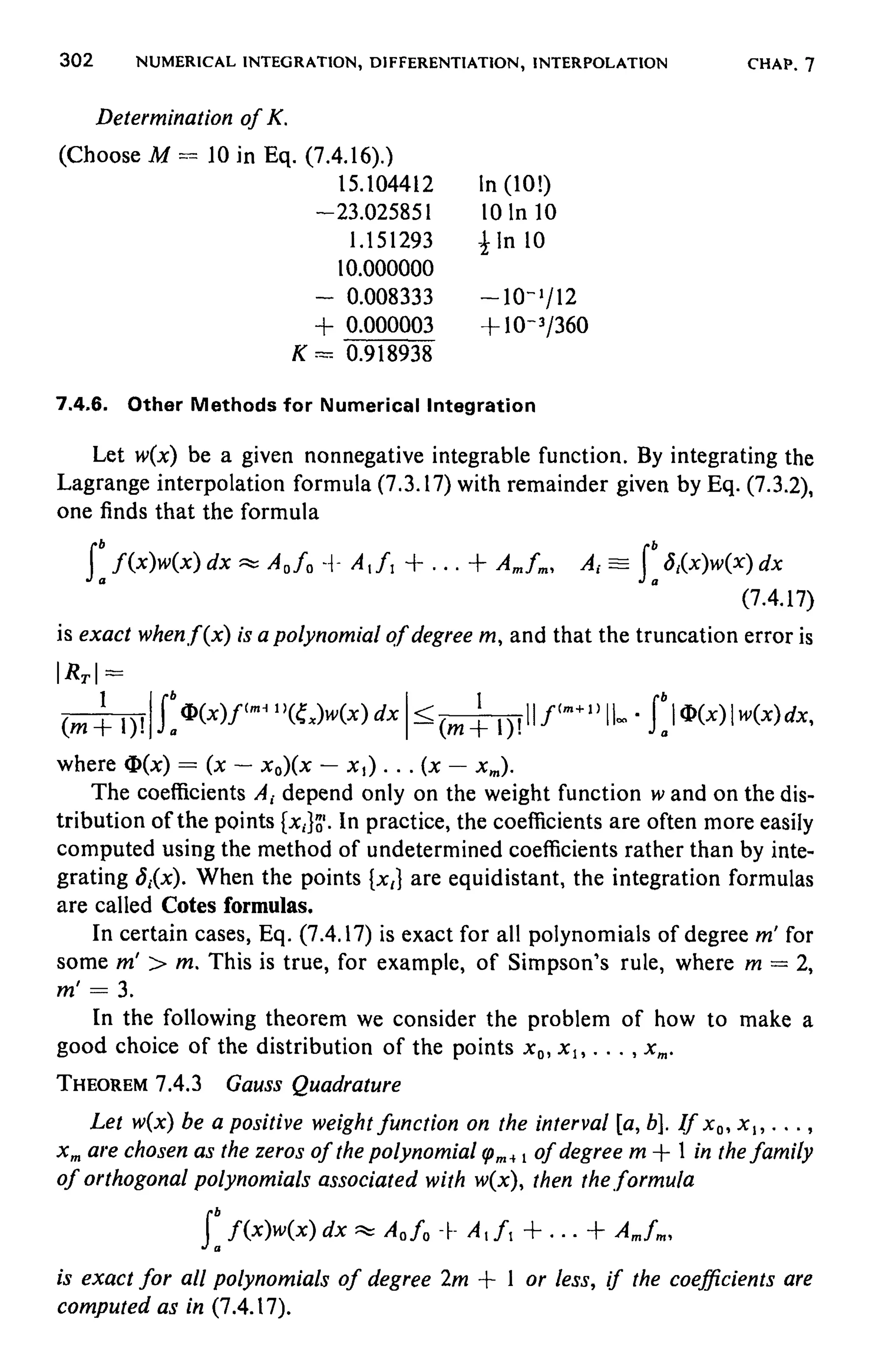 Numerical methods