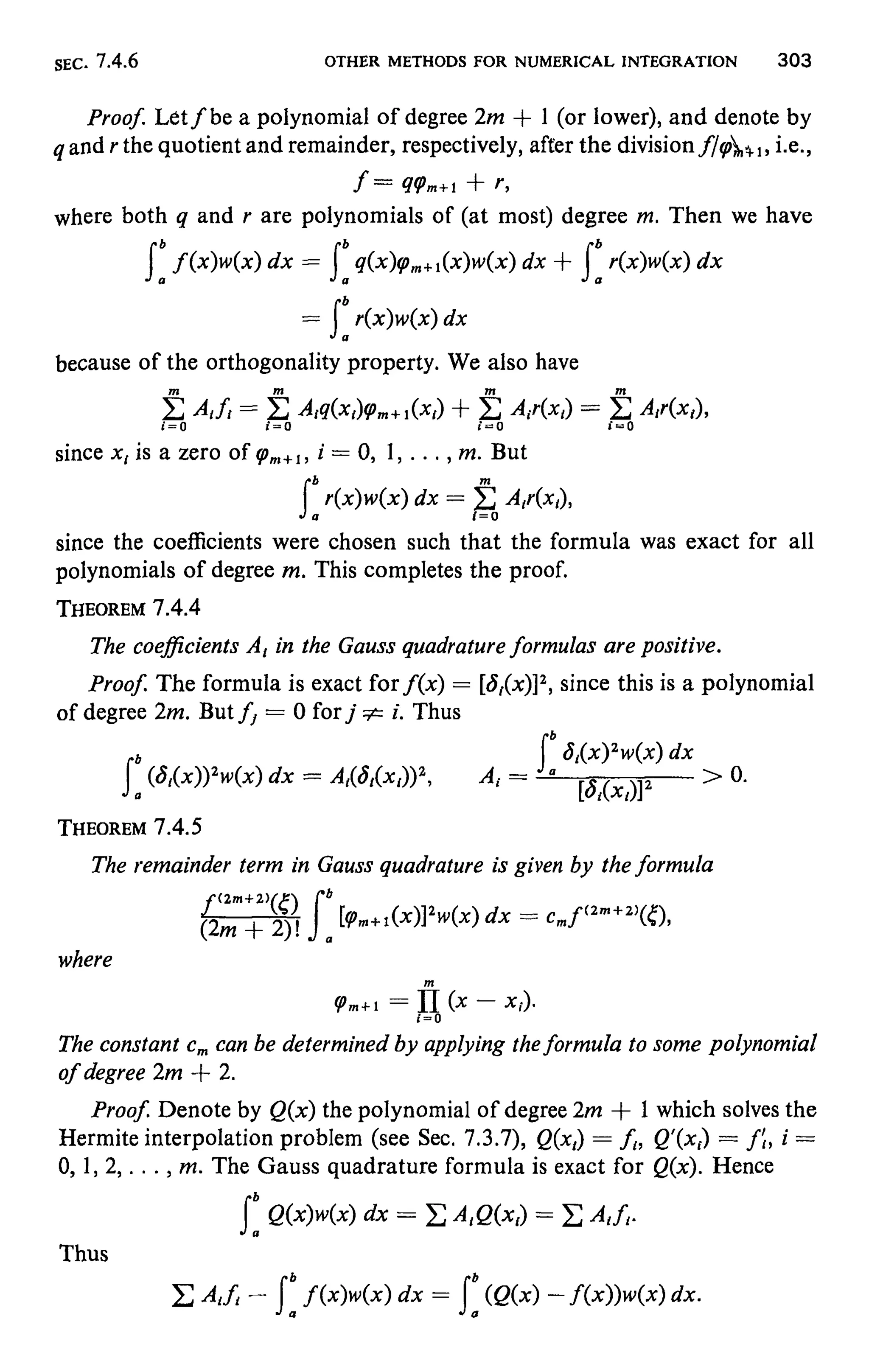 Numerical methods