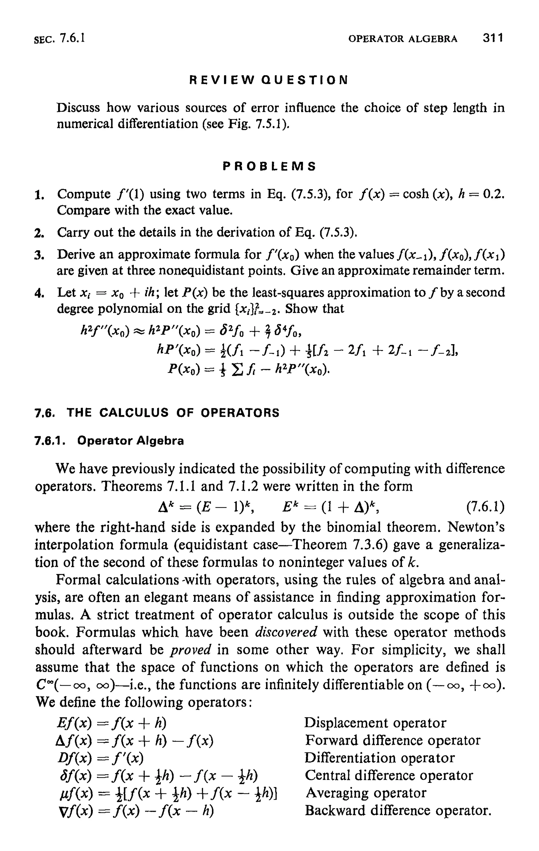 Numerical methods