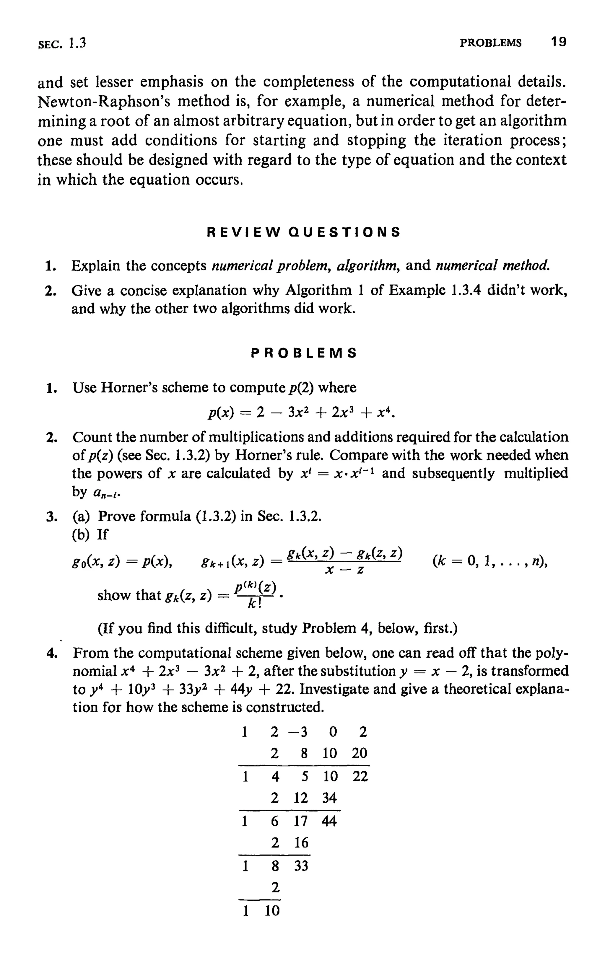 Numerical methods