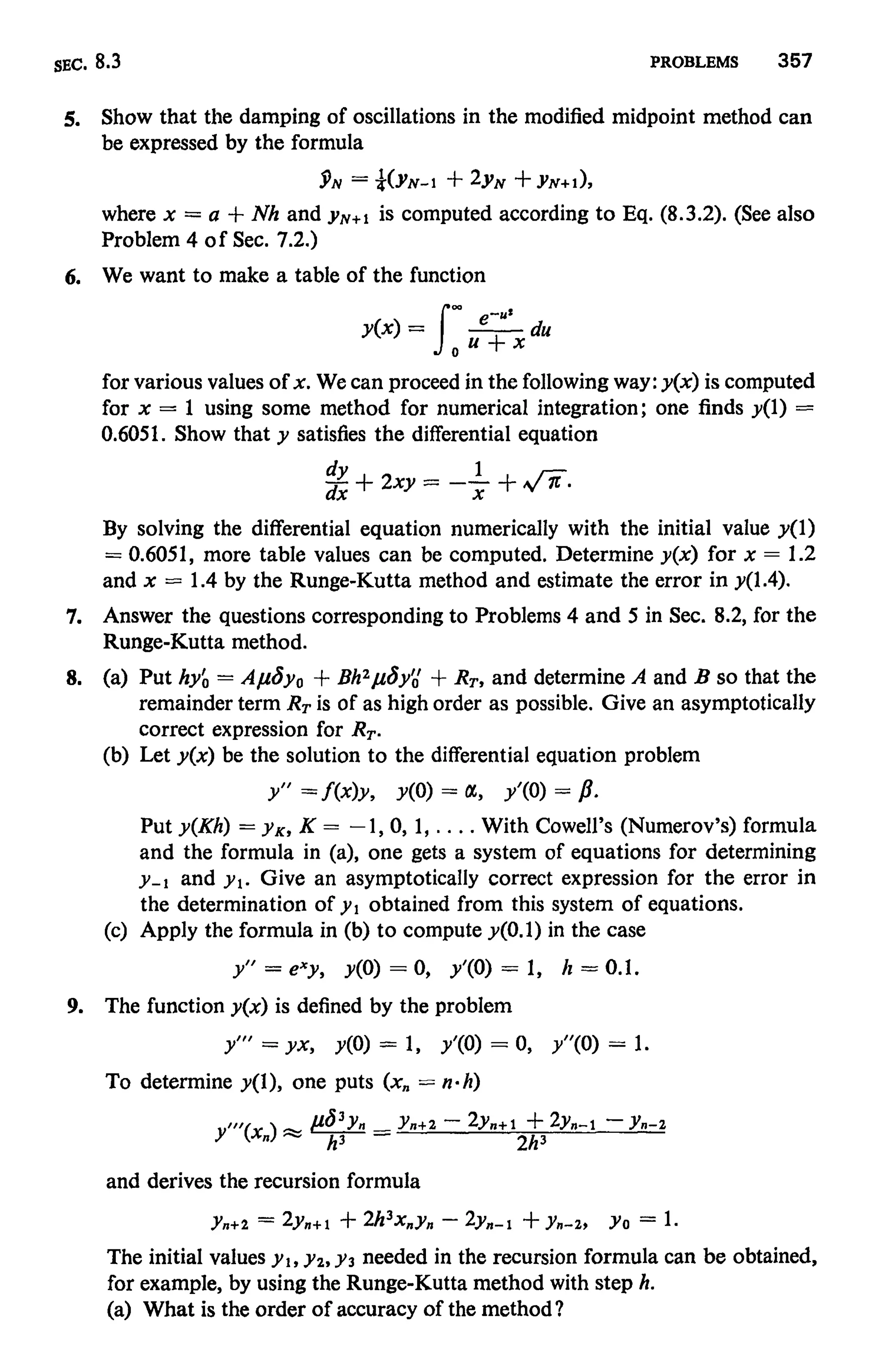 Numerical methods