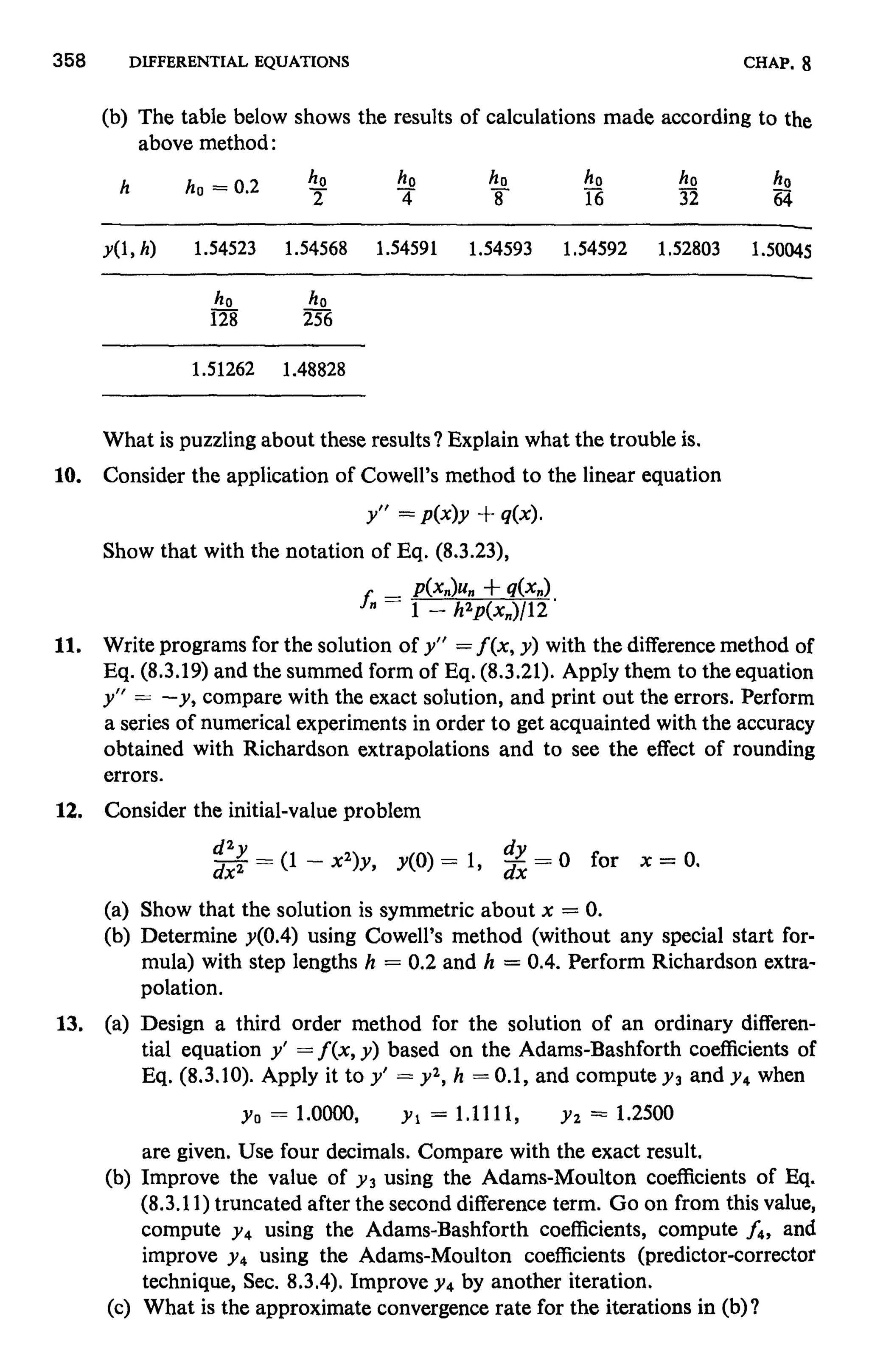 Numerical methods