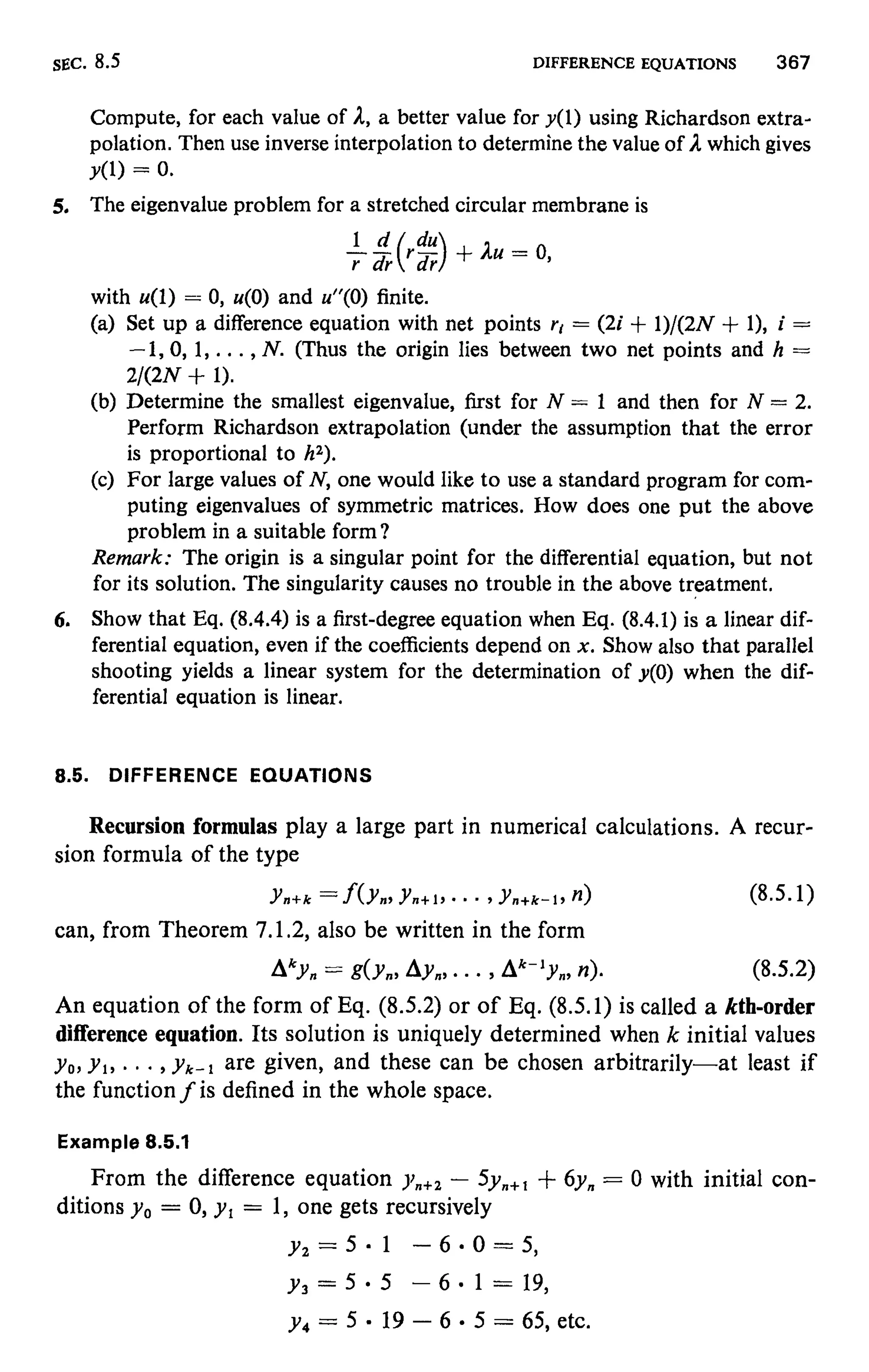 Numerical methods