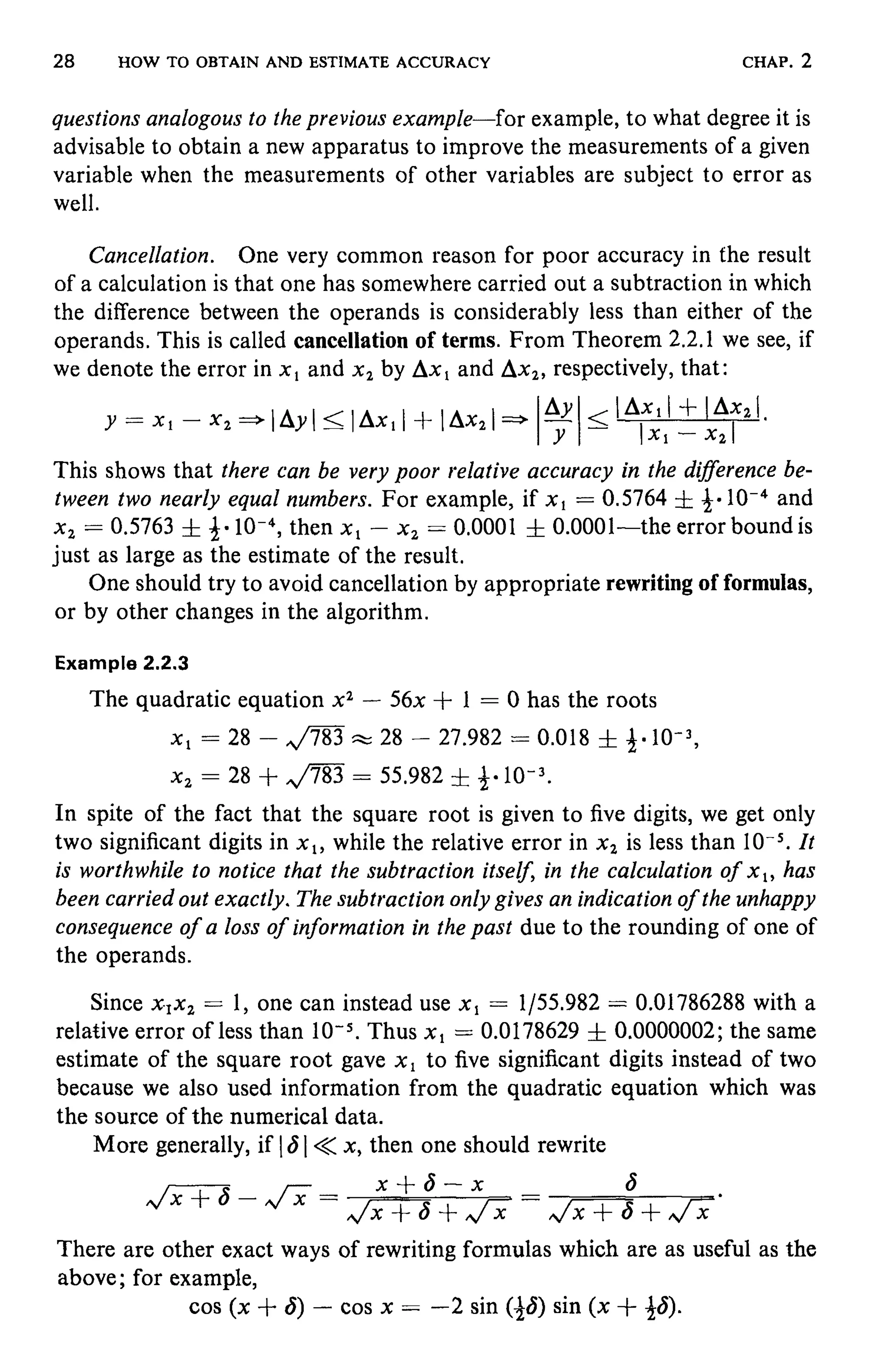 Numerical methods