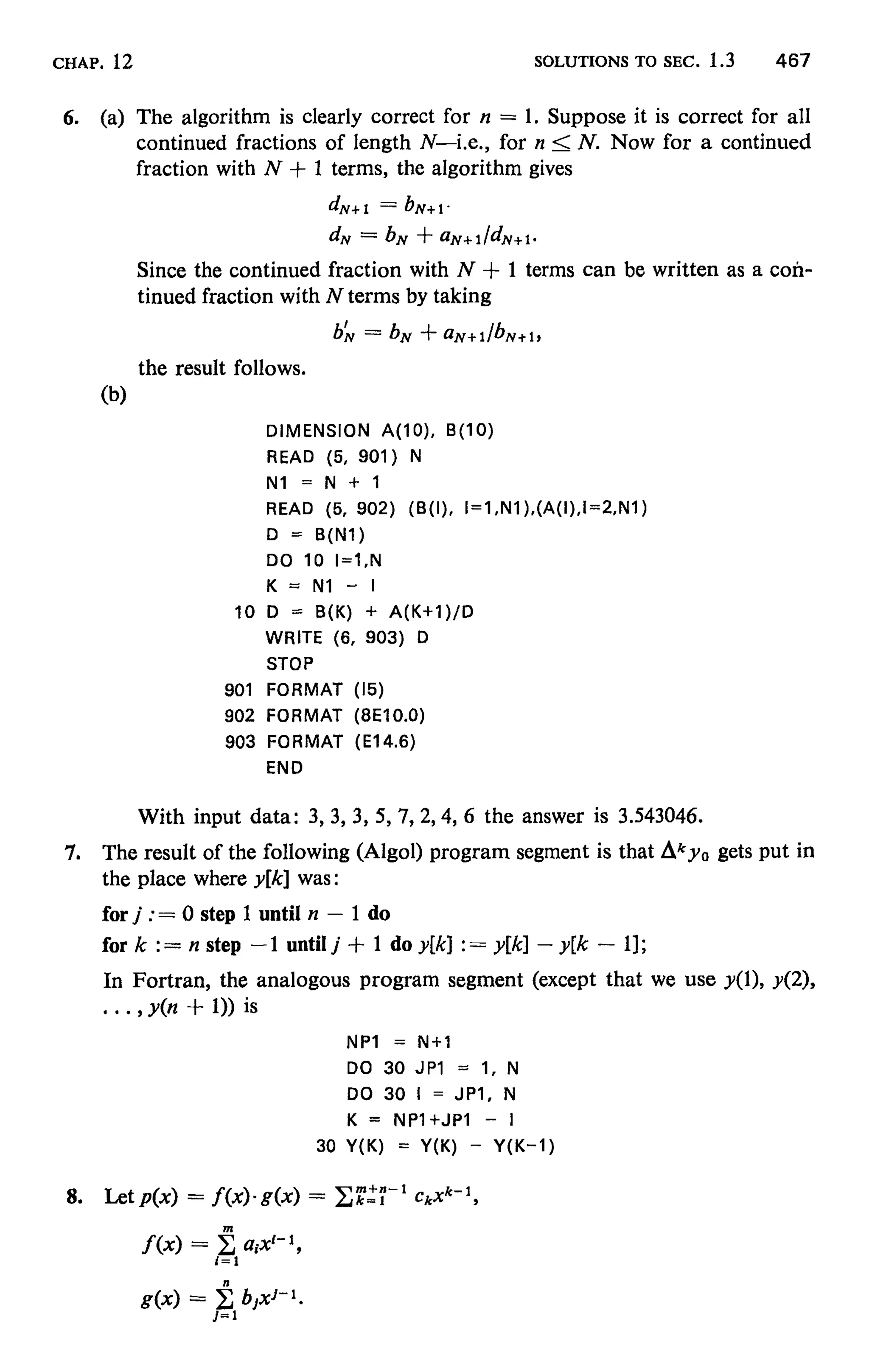 Numerical methods