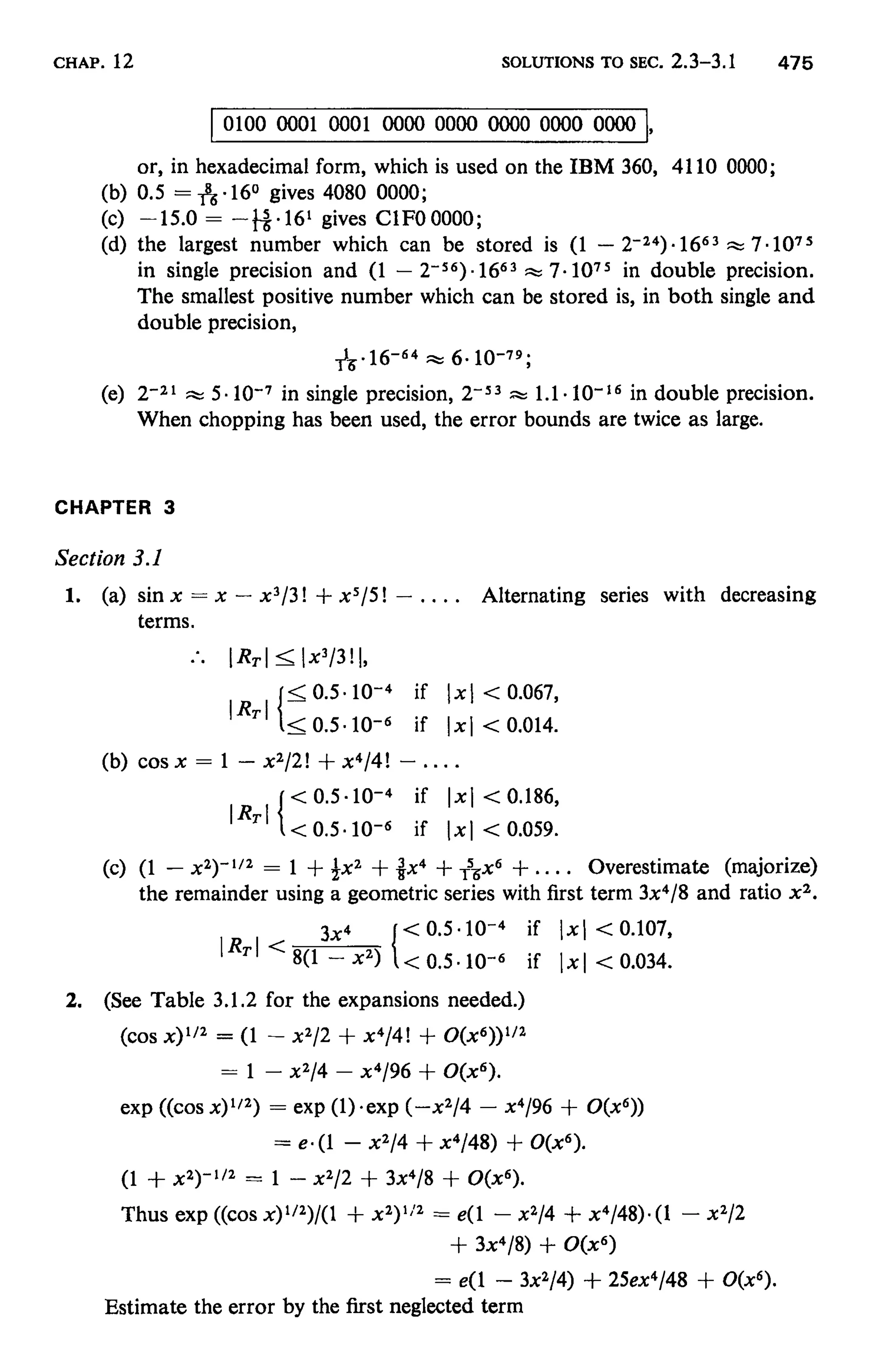 Numerical methods