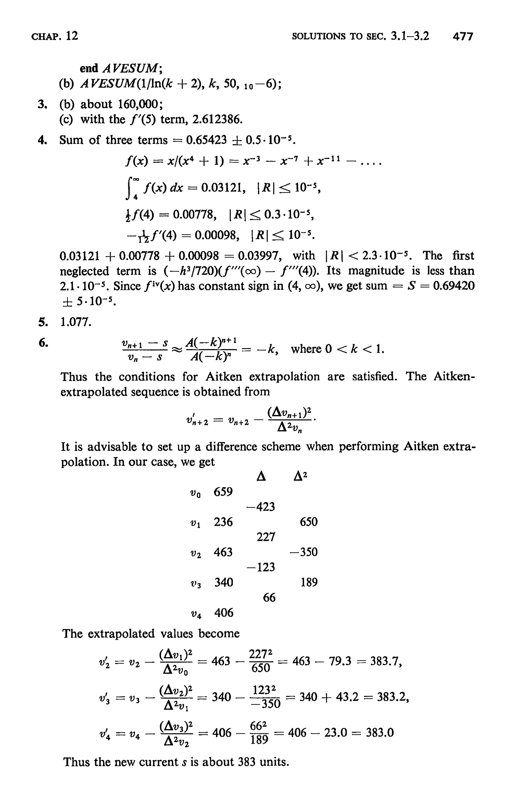 Numerical methods