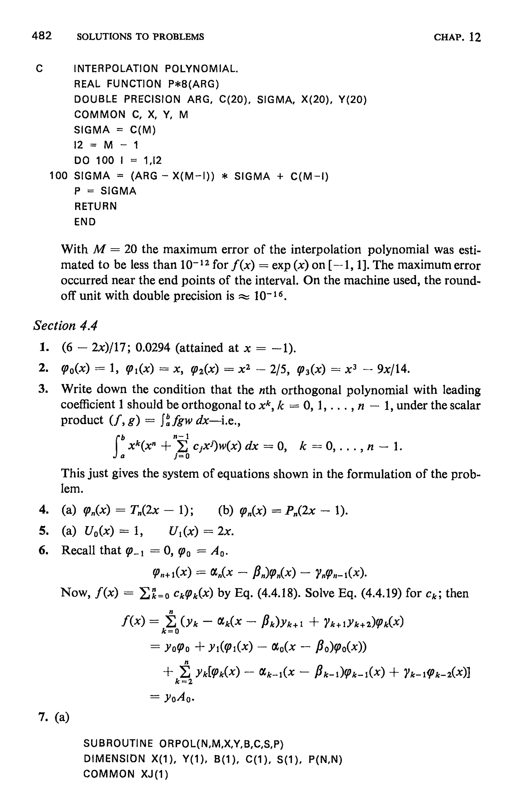 Numerical methods