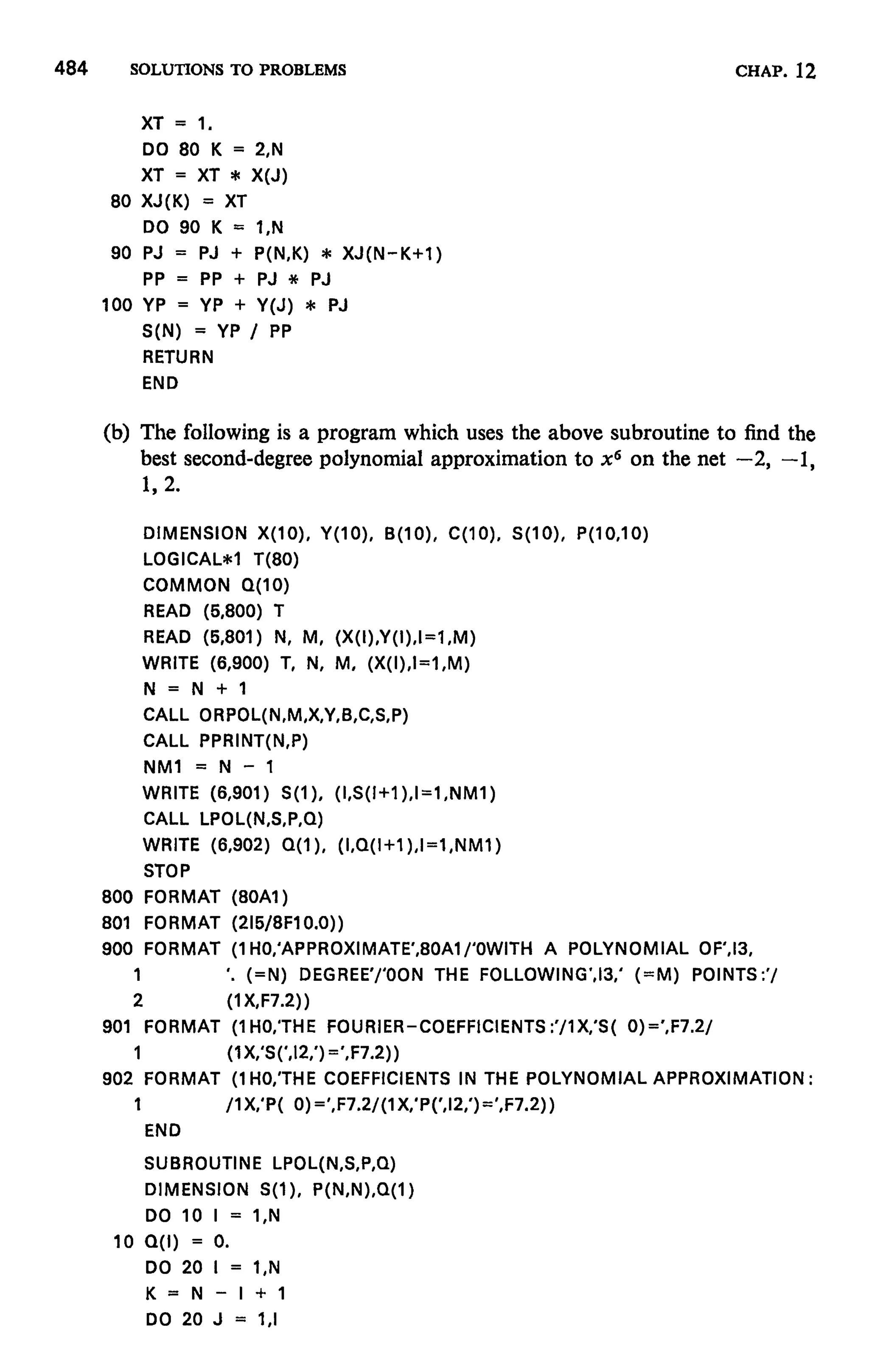 Numerical methods