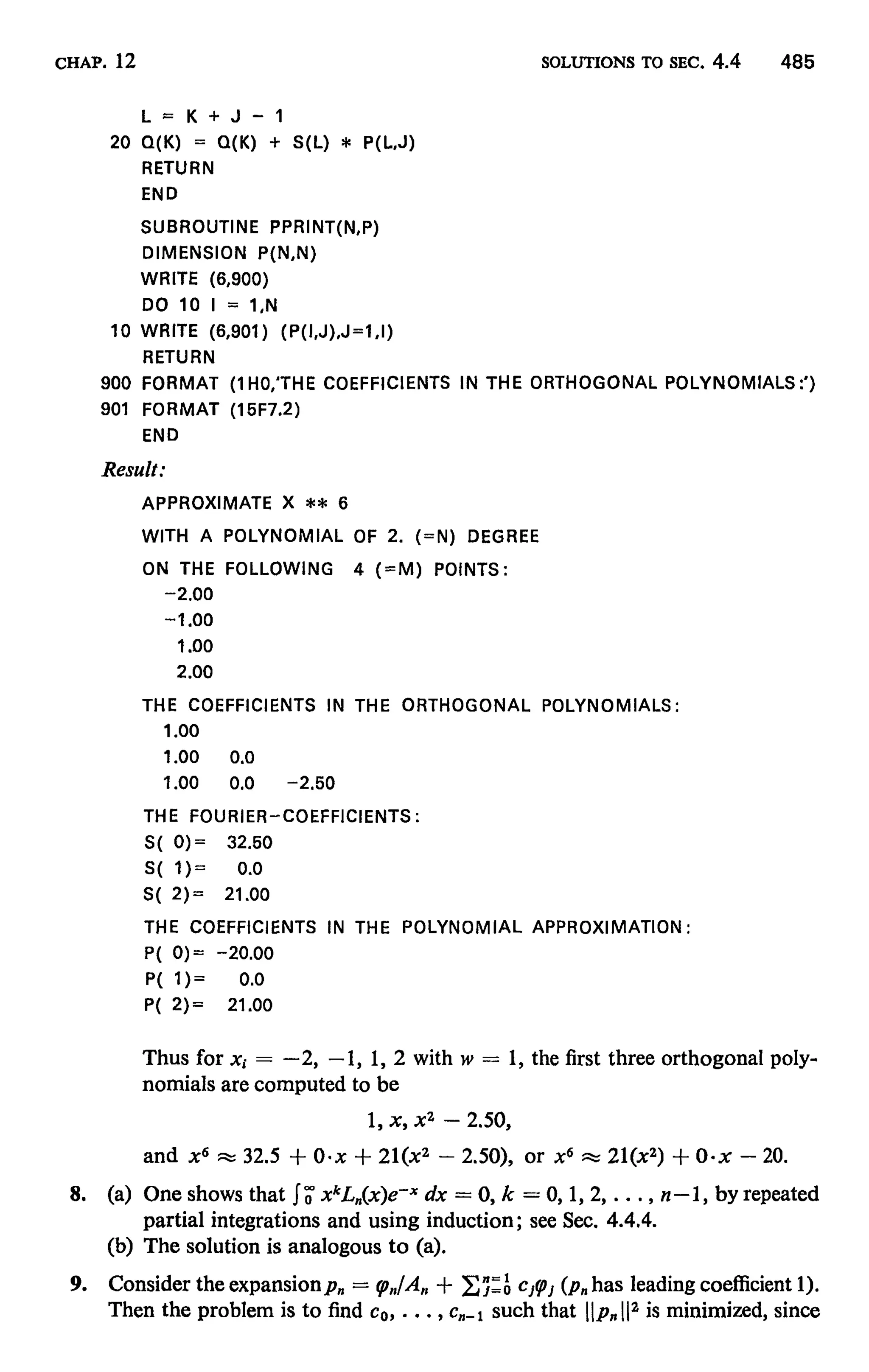 Numerical methods