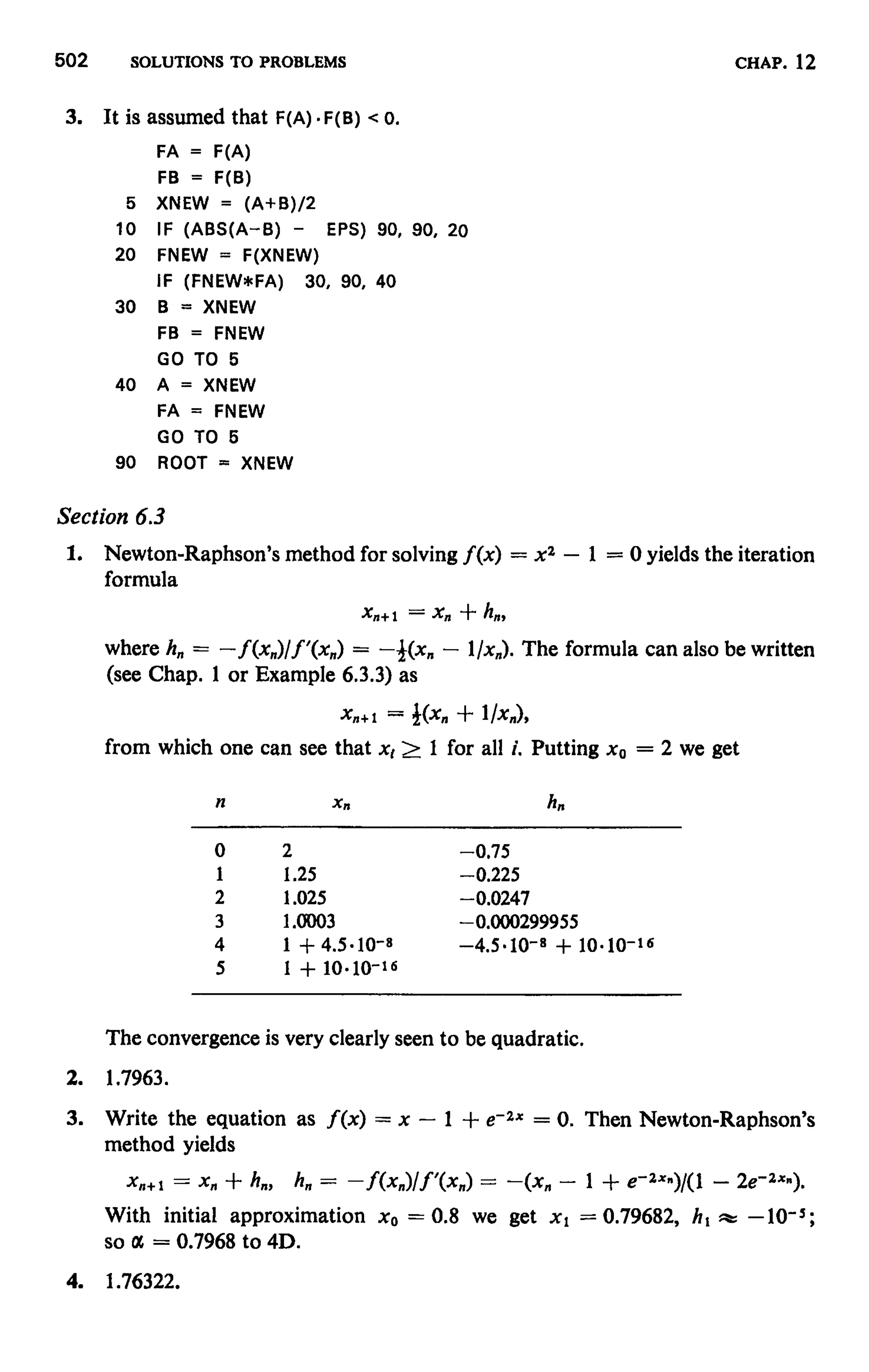 Numerical methods