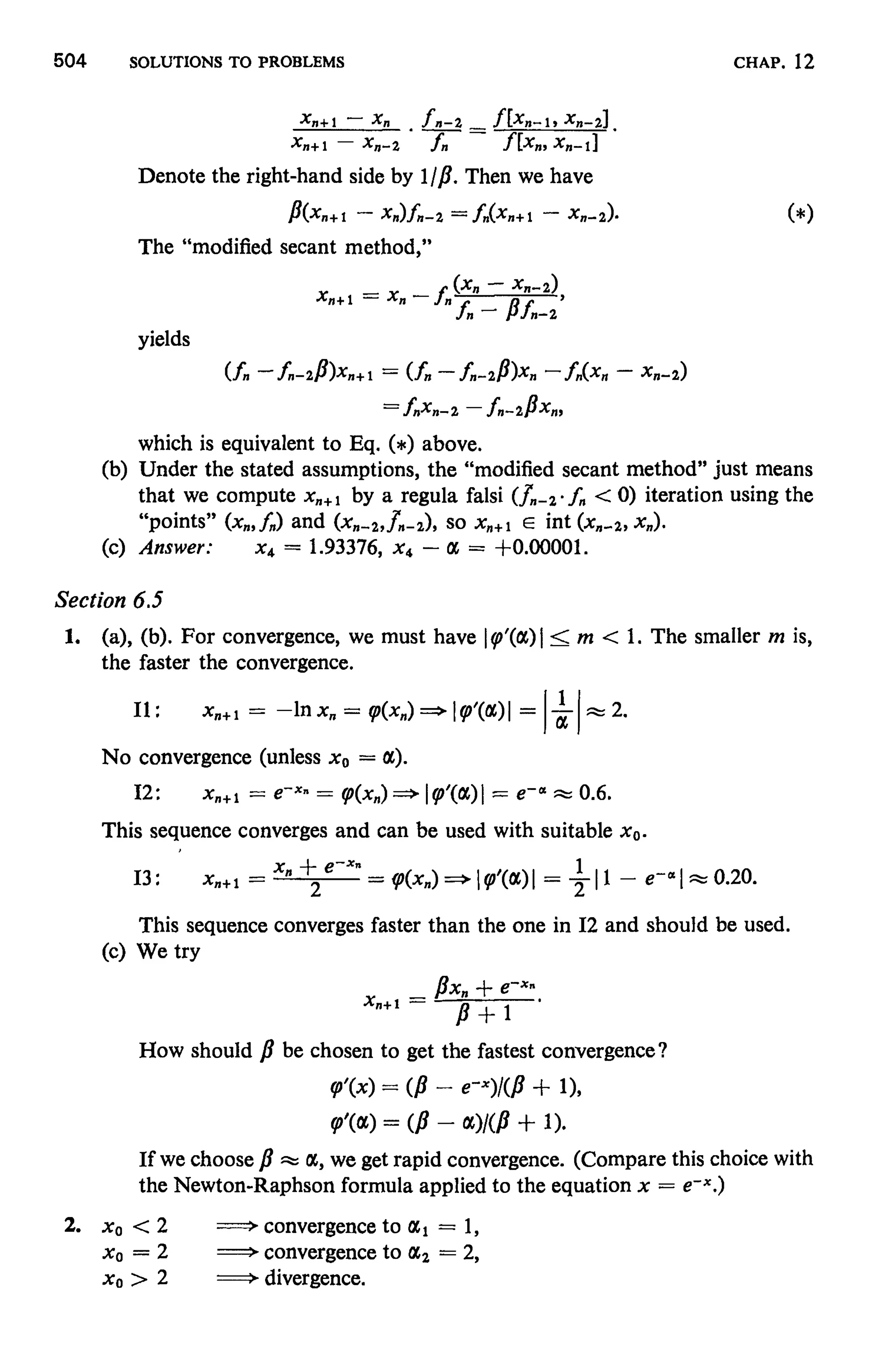 Numerical methods