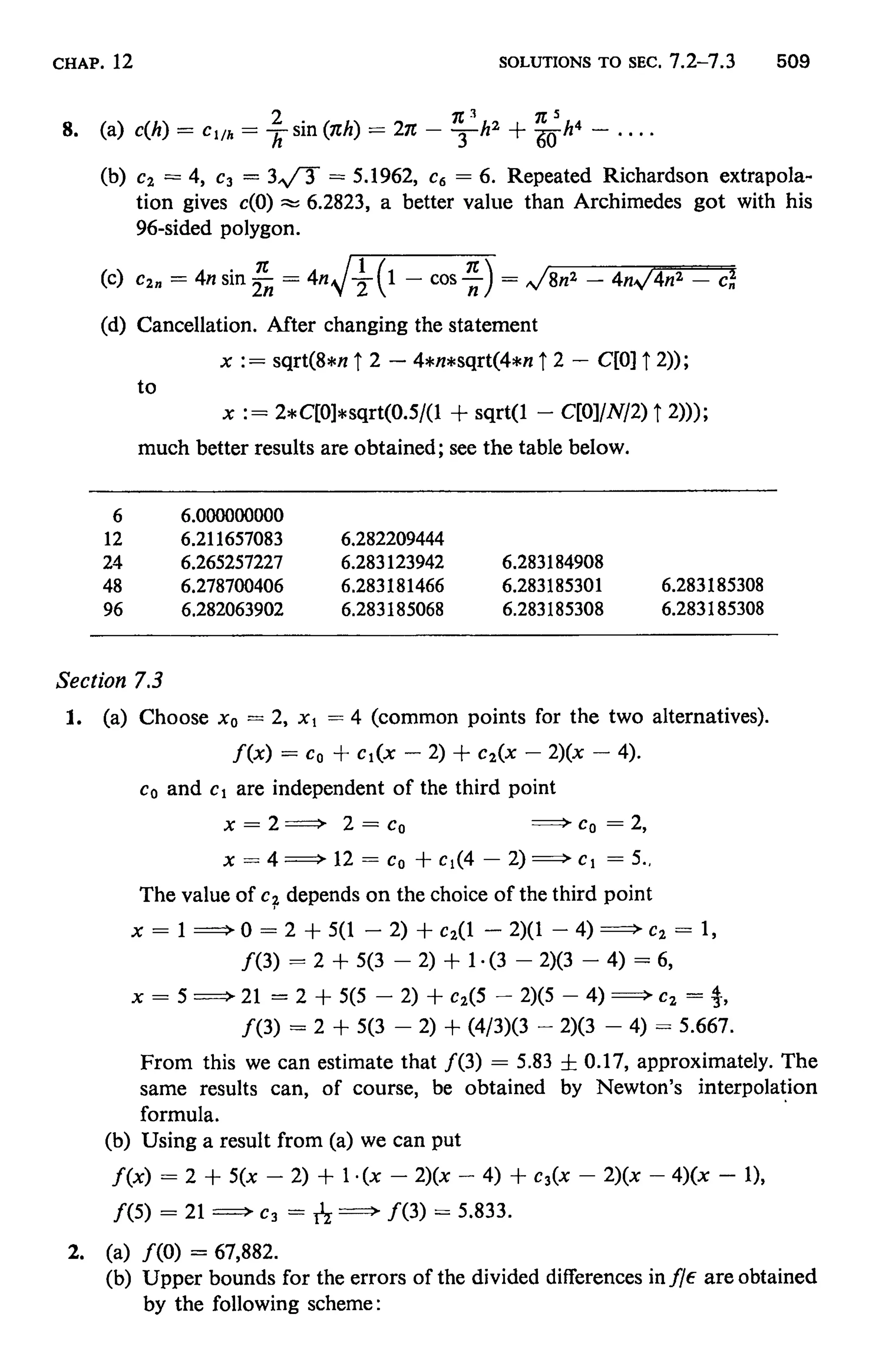 Numerical methods