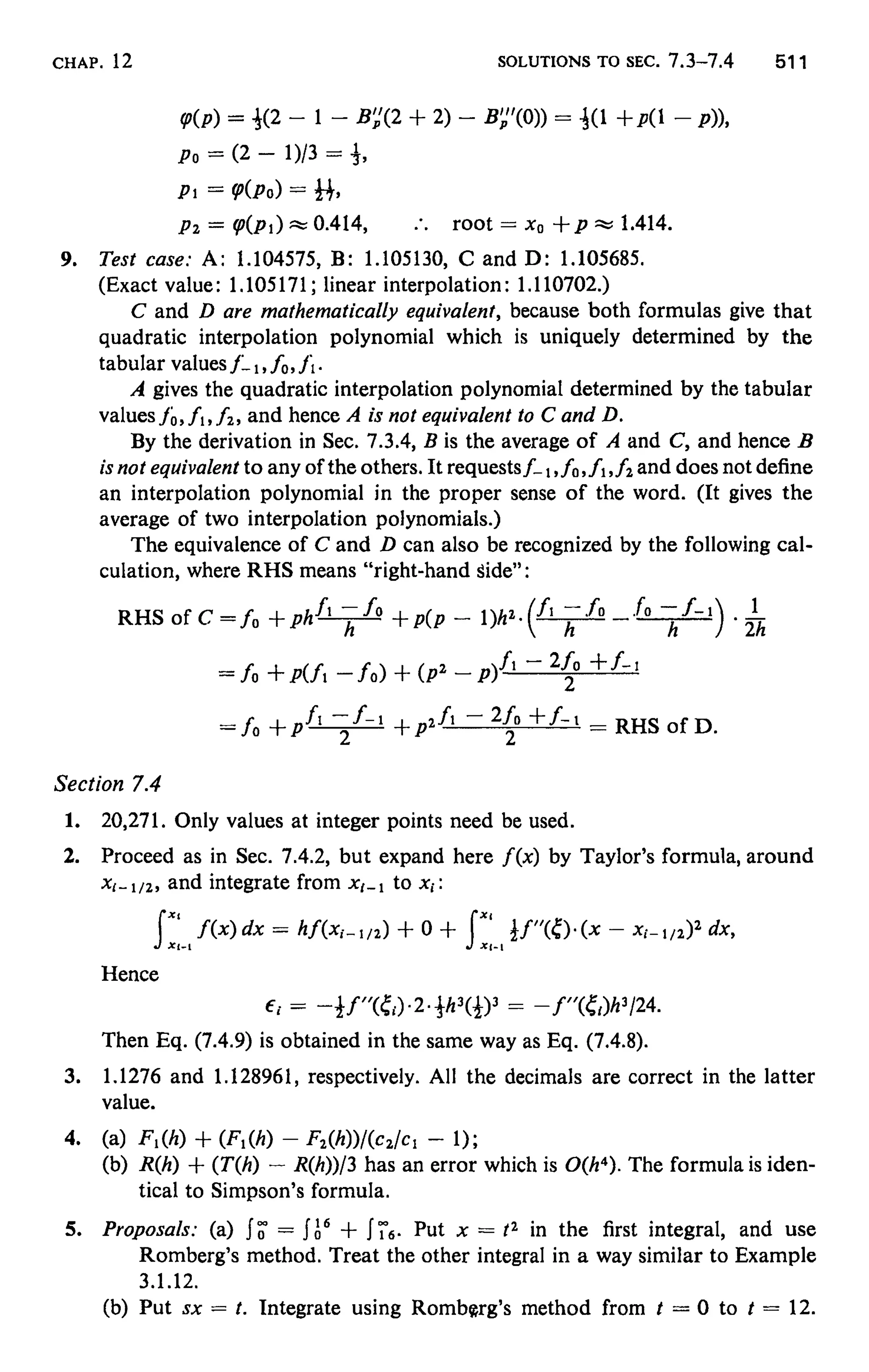 Numerical methods