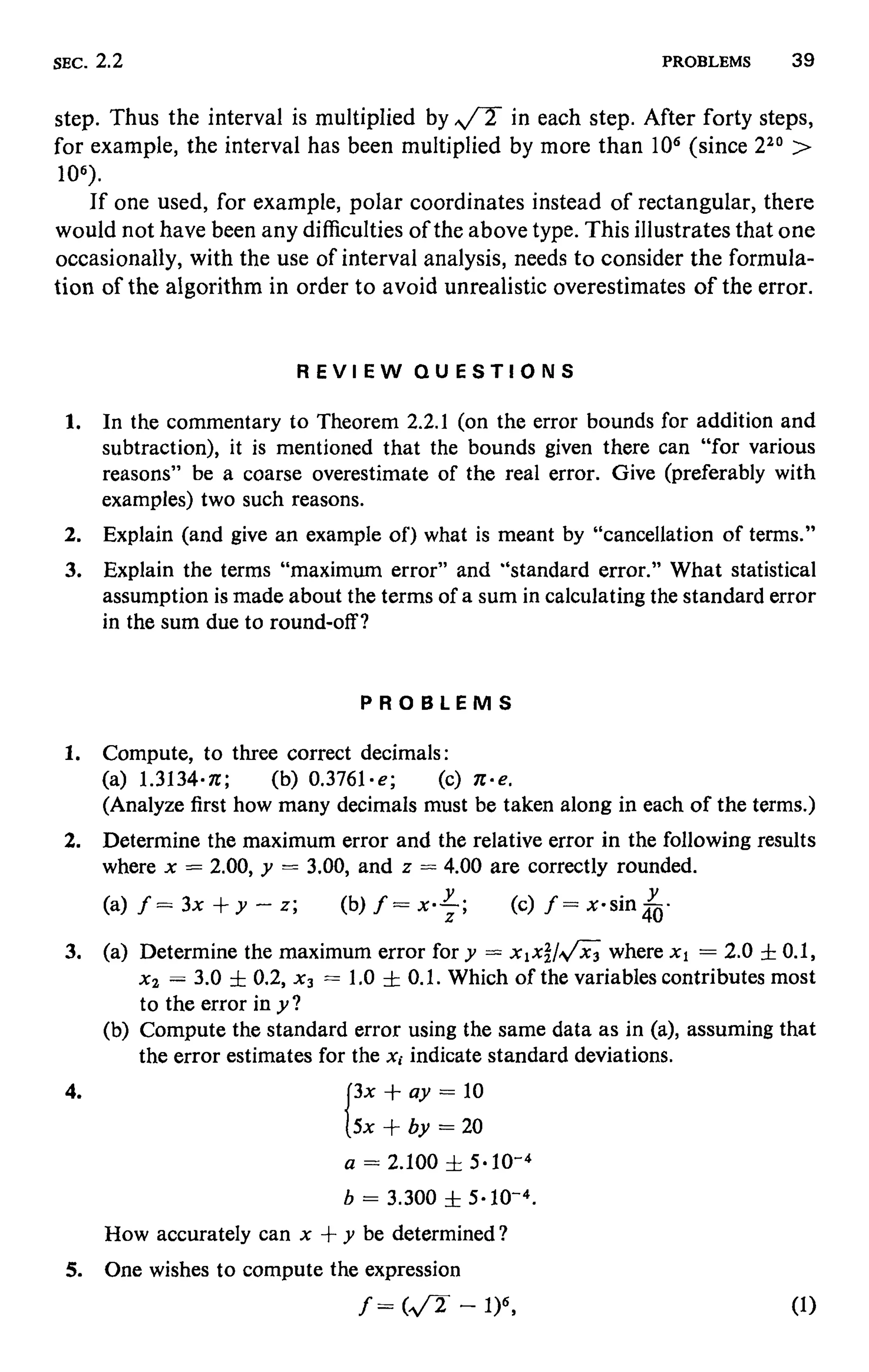 Numerical methods