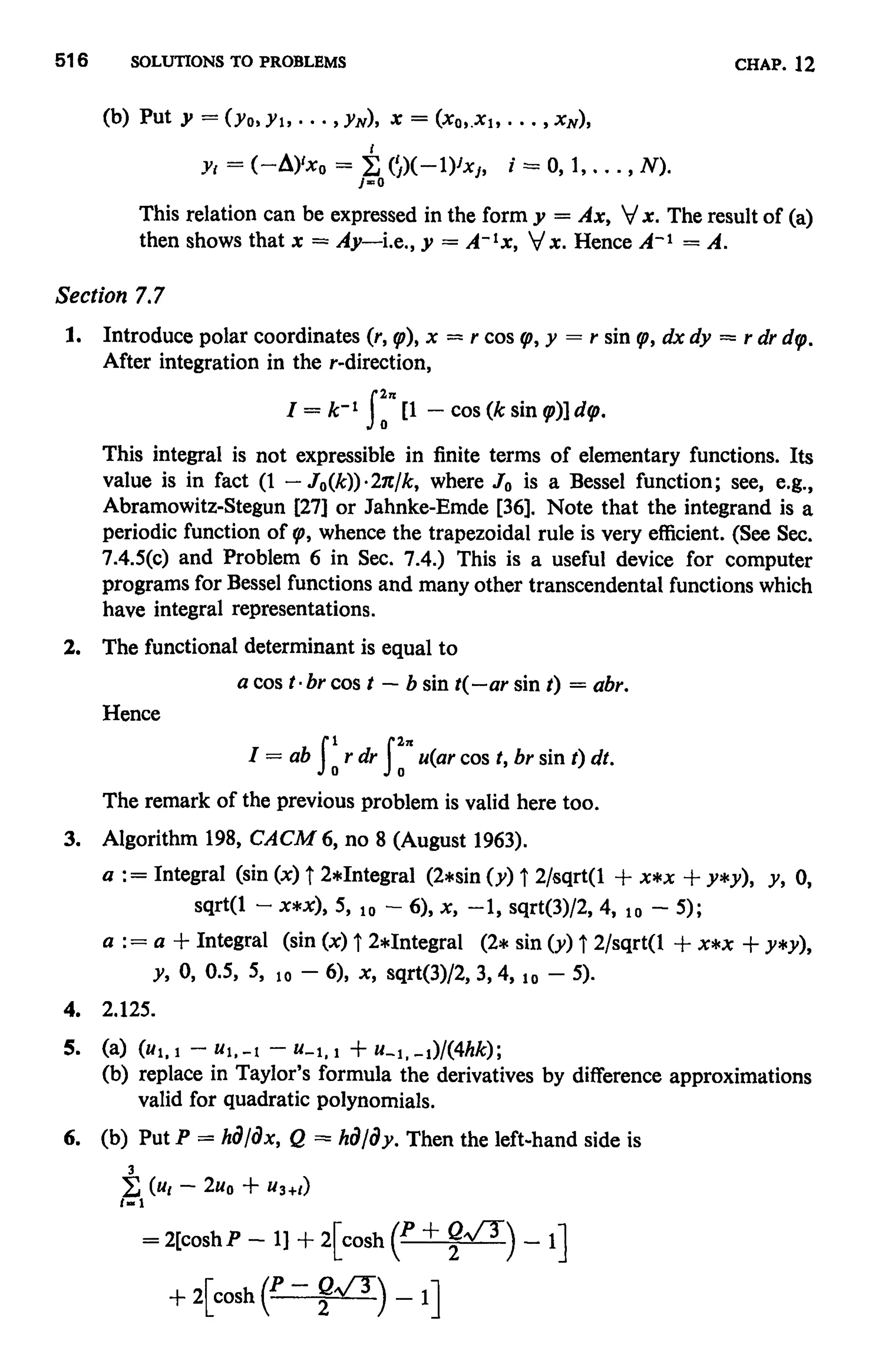Numerical methods