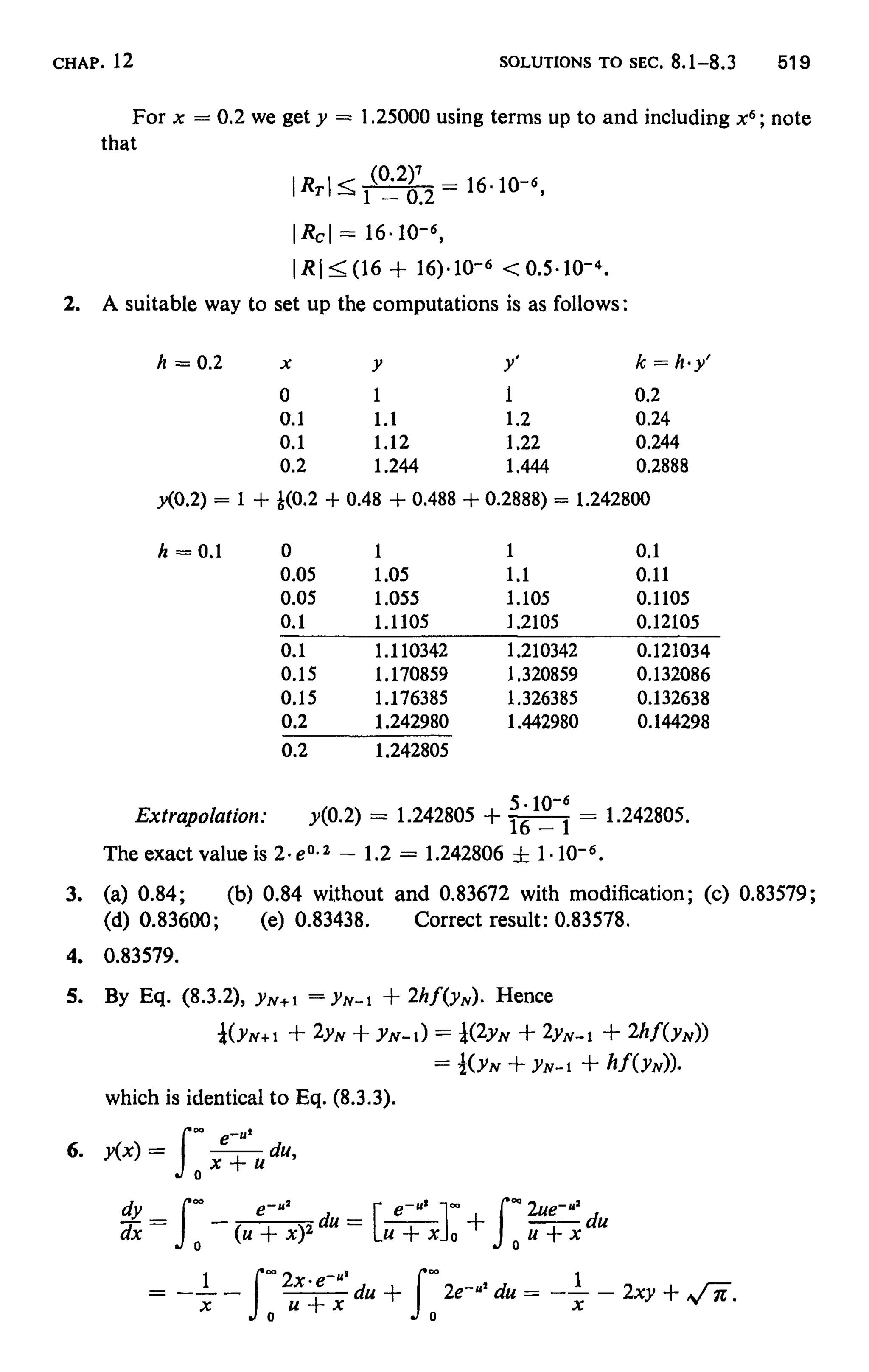 Numerical methods