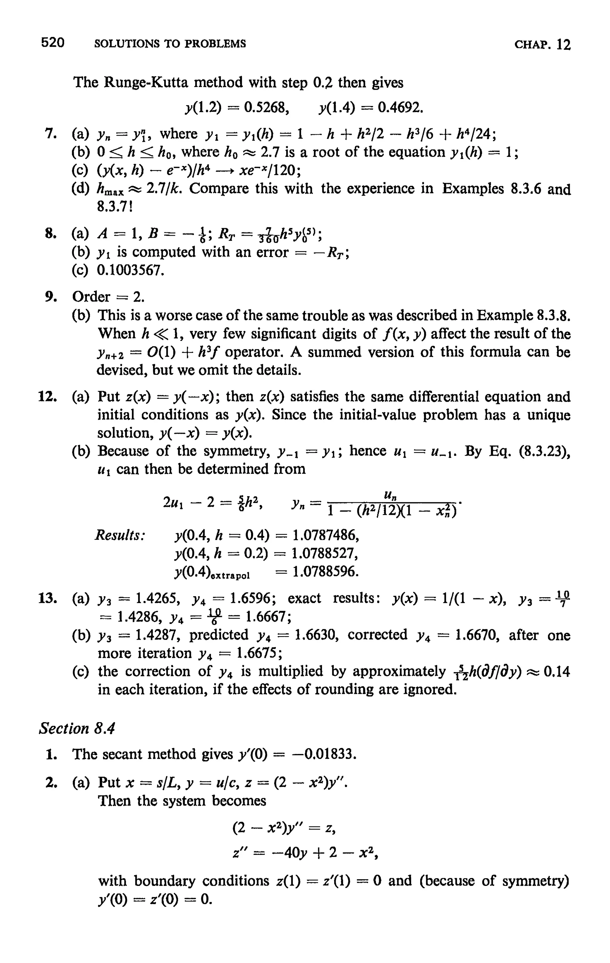 Numerical methods