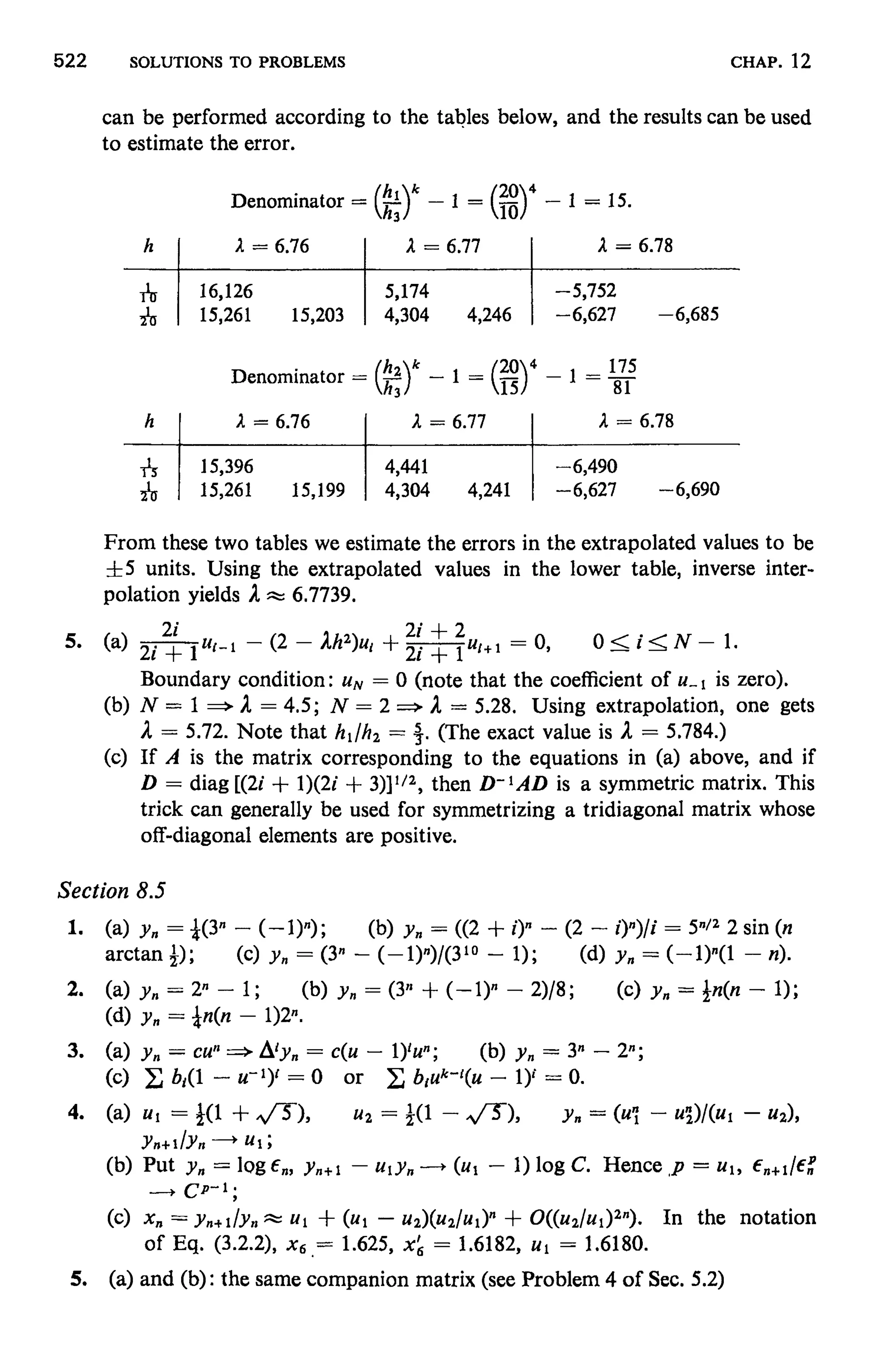 Numerical methods