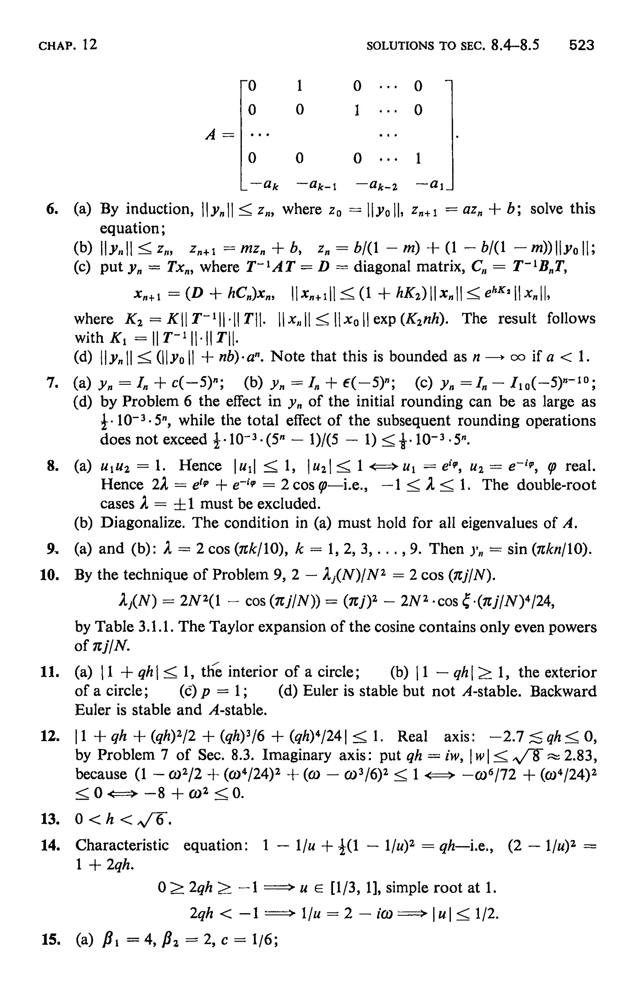 Numerical methods