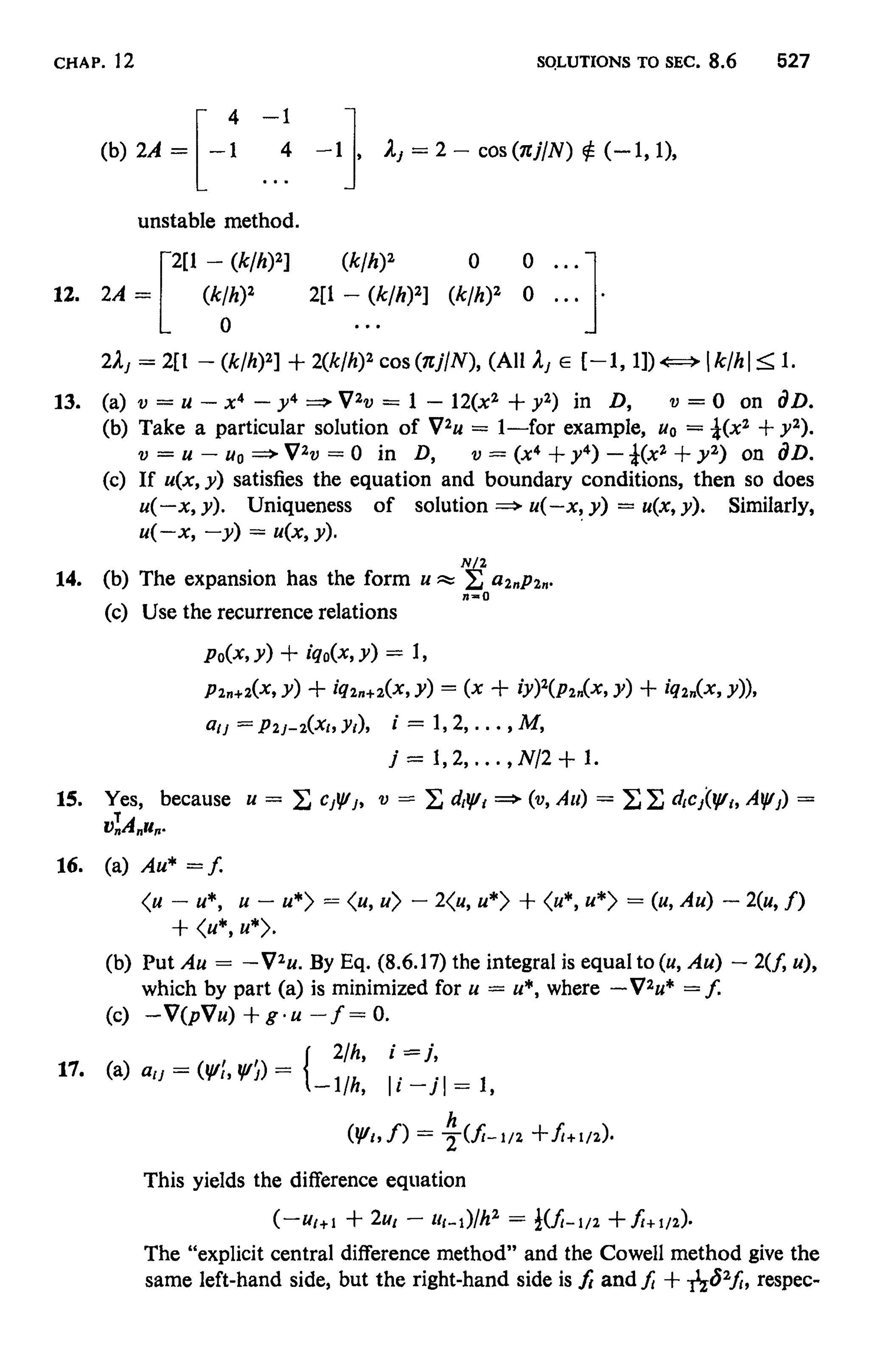 Numerical methods